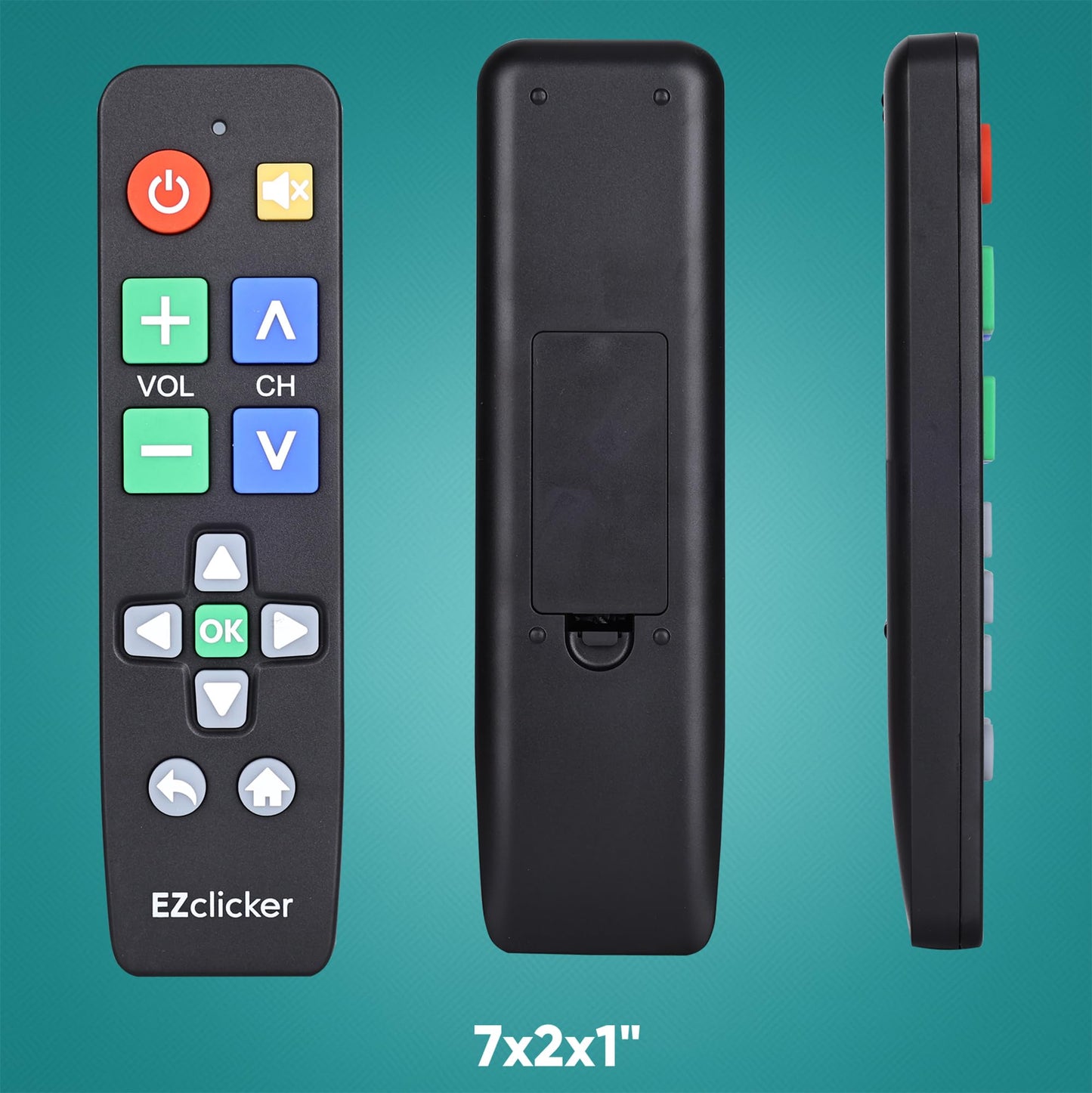 LG Replacement TV Remote Compatible with LG TV's ONLY (Black) Big Button, Simplified and Easy to Use (2xAAA Batteries not Included)