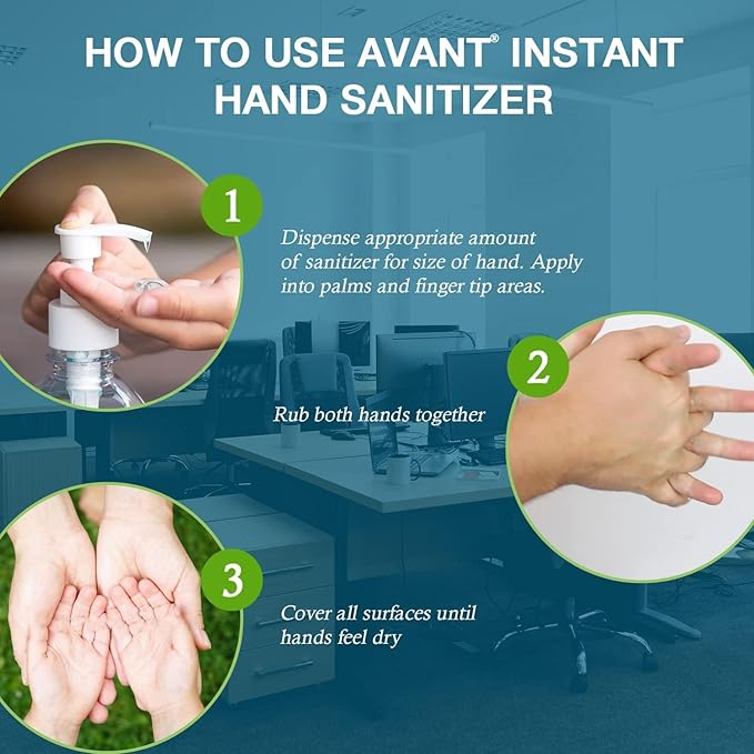 Avant Fragrance Free Hand Sanitizer, 2oz Bottle, 24-Pack…