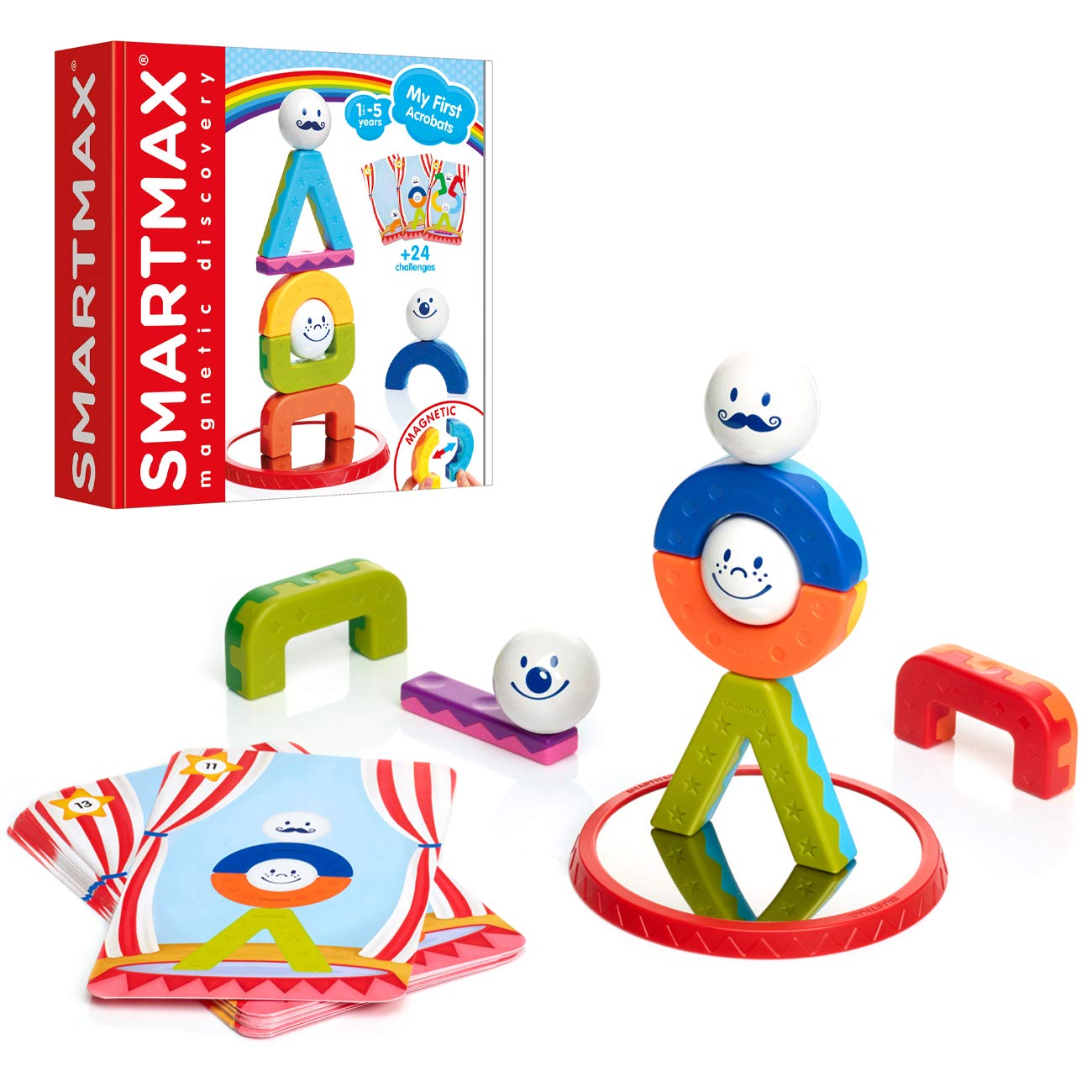 SmartMax My First Acrobats Magnetic Building Set STEM Learning Toy Ages 1.5-5