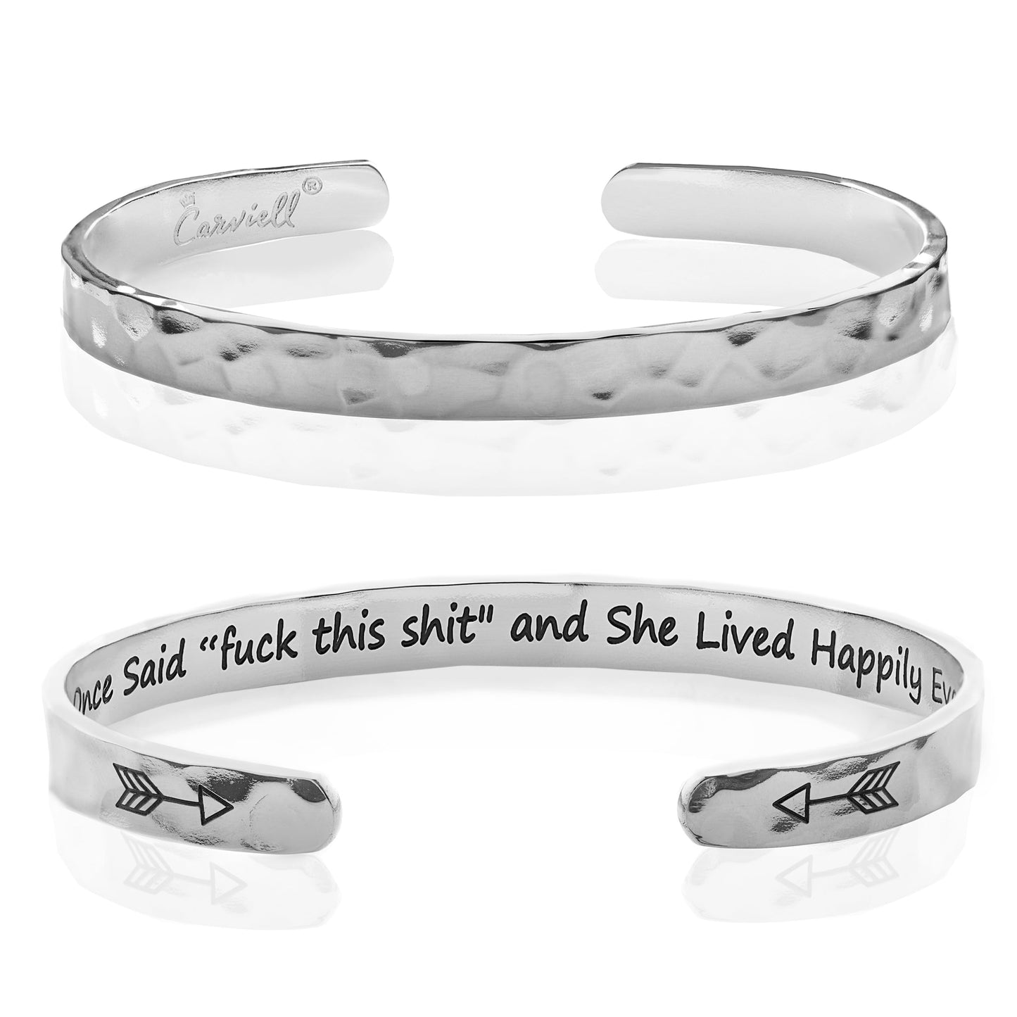 Carviell Bracelets for Women, Cheer Up Gift, Humorous Retirement Jewelry, Coworker Present, Divorce, Funny Jewelry, Farewell Work Friendship Cuff