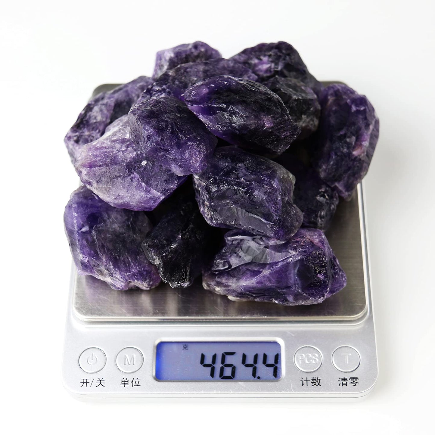 Nvzi Amethyst Crystals, Raw Crystals Bulk, Gem Stones Rocks Crystals, Tumbled Stones and Crystals Bulk, Rock Collection, Chakra Stones, Healing Crystals, Raw Crystals, Minerals Rocks Crystals(1LB)