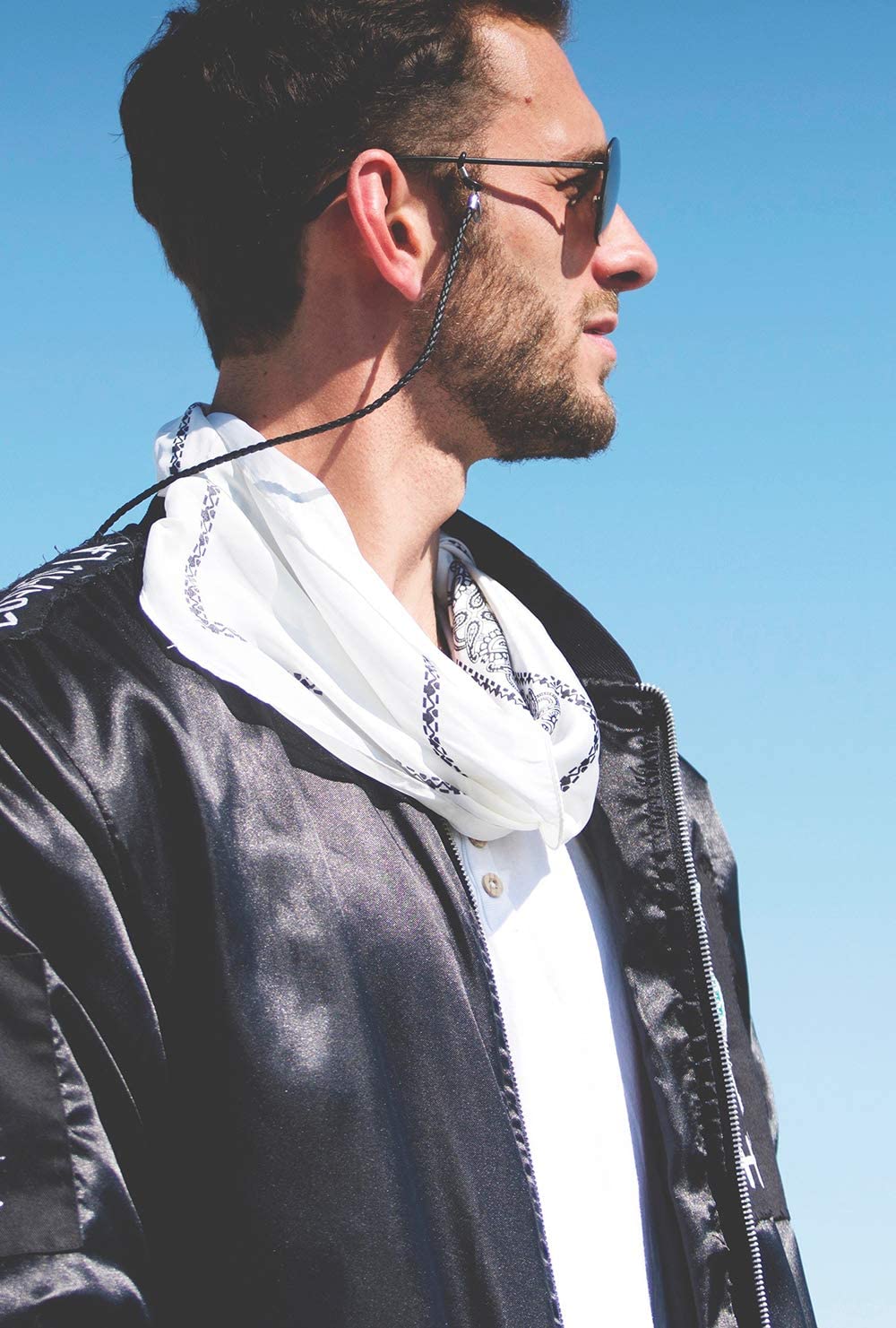 AllenCOCO Glasses Strap, Black eyeglass chain, eye glasses holders around neck, Sunglasses Eyewear Strap for men women
