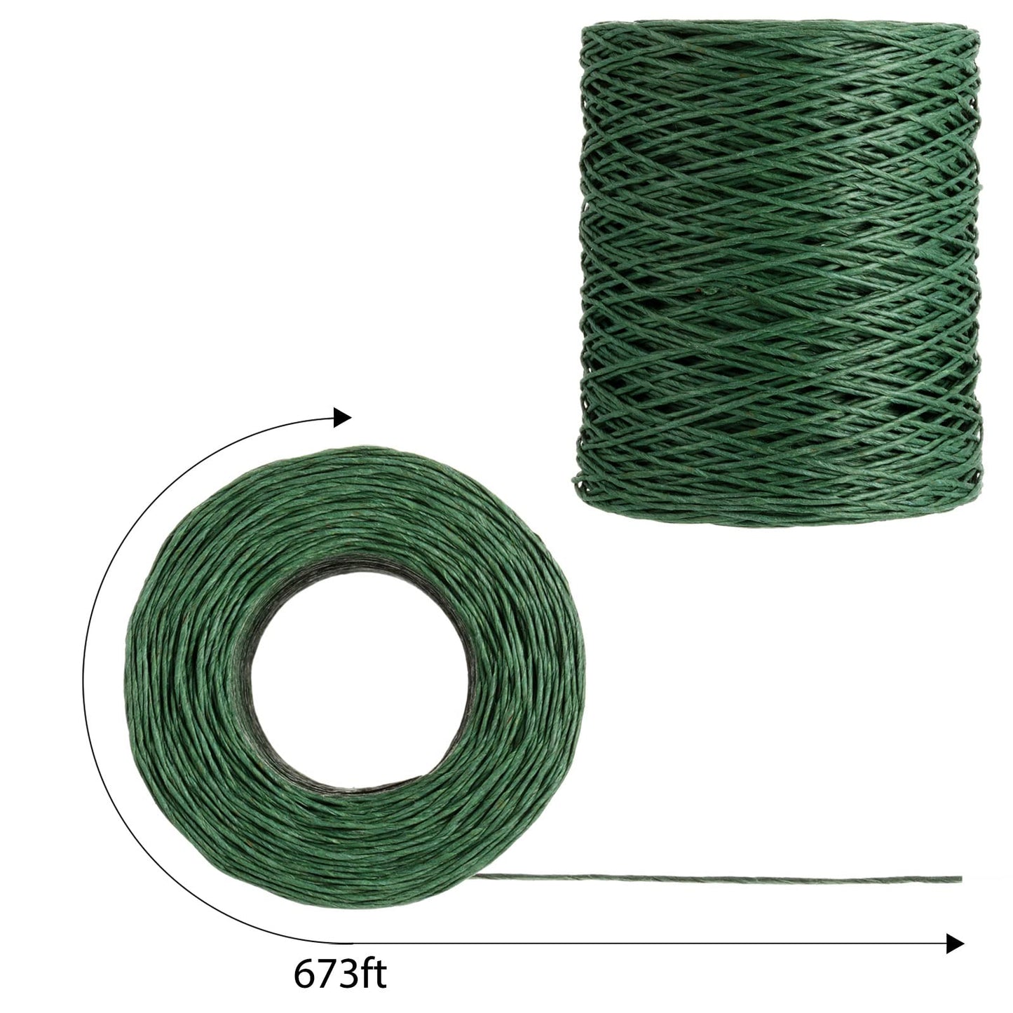 2 Rolls Floral Wire Vine Wire Bind Wire, 26 Gauge Rustic Wire Wrapping Wire for Crafts, Christmas Wreaths Tree, Garland and Floral Flower Arrangements (1346 Ft) (Dark Green)