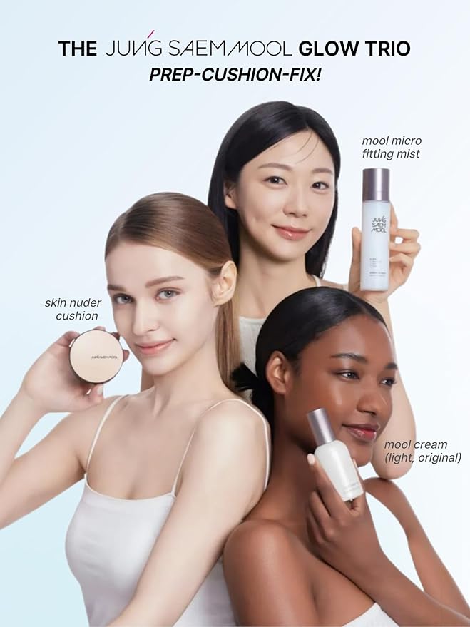 JUNG SAEM MOOL [ SPF ] Essential Skin Nuder Cushion (21 Medium) | Refill Included (0.98 Fl Oz) | SPF50 Broad Spectrum | Natural Finish | Makeup Artist Brand