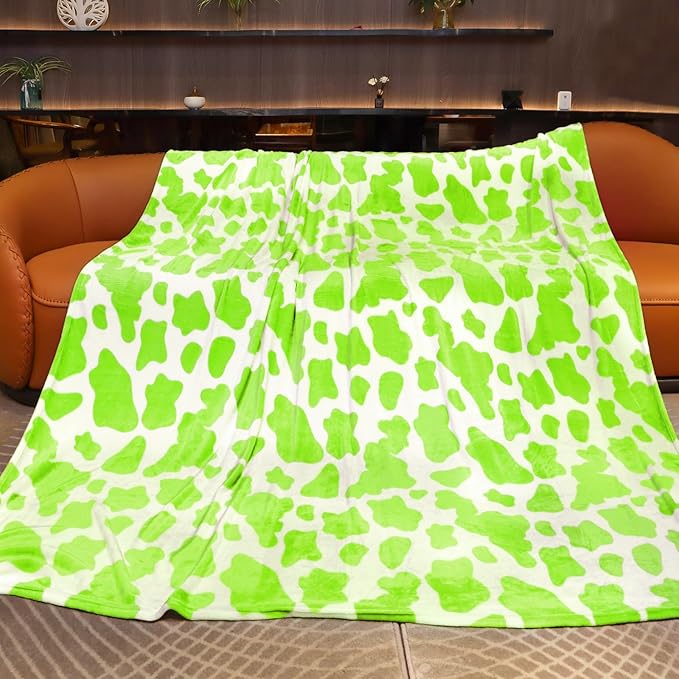 King Size Fleece Blanket Lime Green - Soft Warm Cozy Lightweight Fuzzy Throw for Bed, Couch, Sofa, Home Decor - Gifts for Adults Birthday Christmas 90"x108"