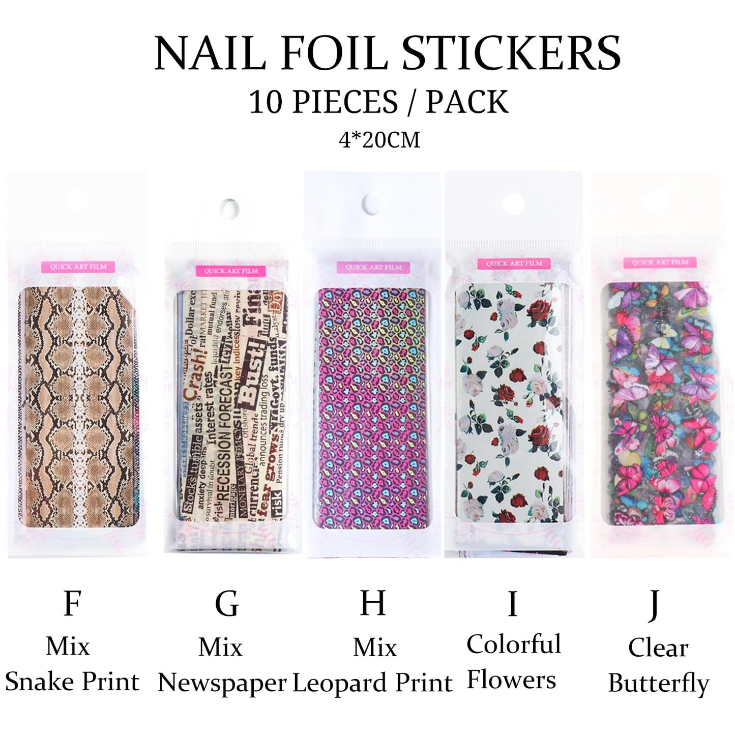 GZMAYUEN 100 Sheets Nail Foil Transfer Sheets, 4 * 20CM Lace Flower Leopard Print Nail Foil Transfer Sticker Kit, 1 Pcs Nail Art Engraving Pen Silicone Pen