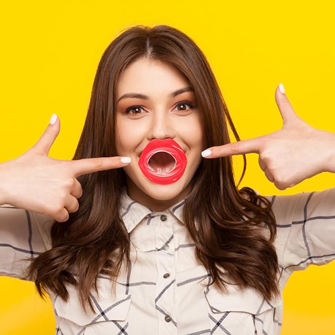4pcs Silicone Lips Face Slim Exerciser Rubber Muscle Lips Trainer Tightener Tool