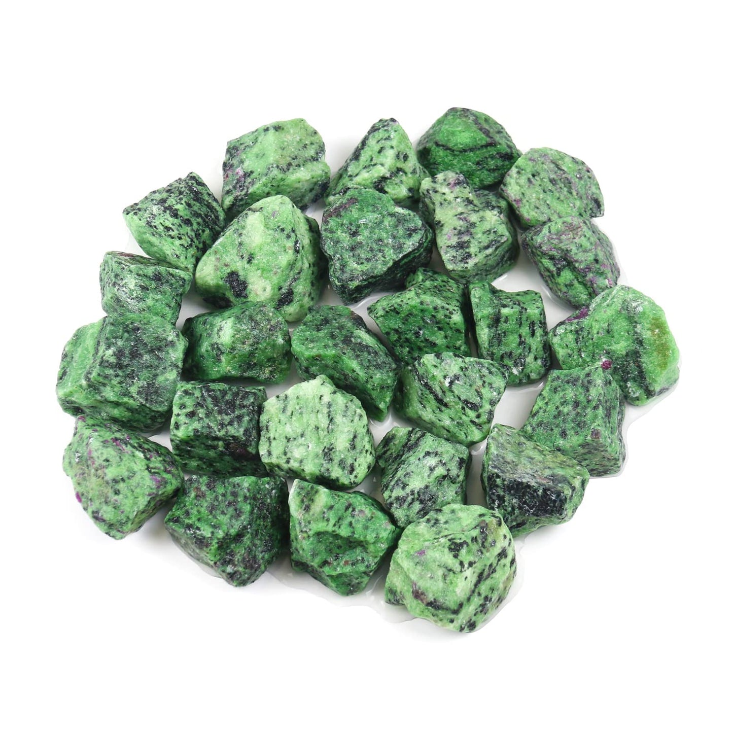 Nvzi Raw Ruby Zoisite, Crystals and Healing Stones, Bulk Crystals, Rocks for Tumbling, Raw Crystals Bulk, Amathesis Crystal, Calcite Crystal for Decoration, Wicca, Reiki,Chakra and Energy(1LB)