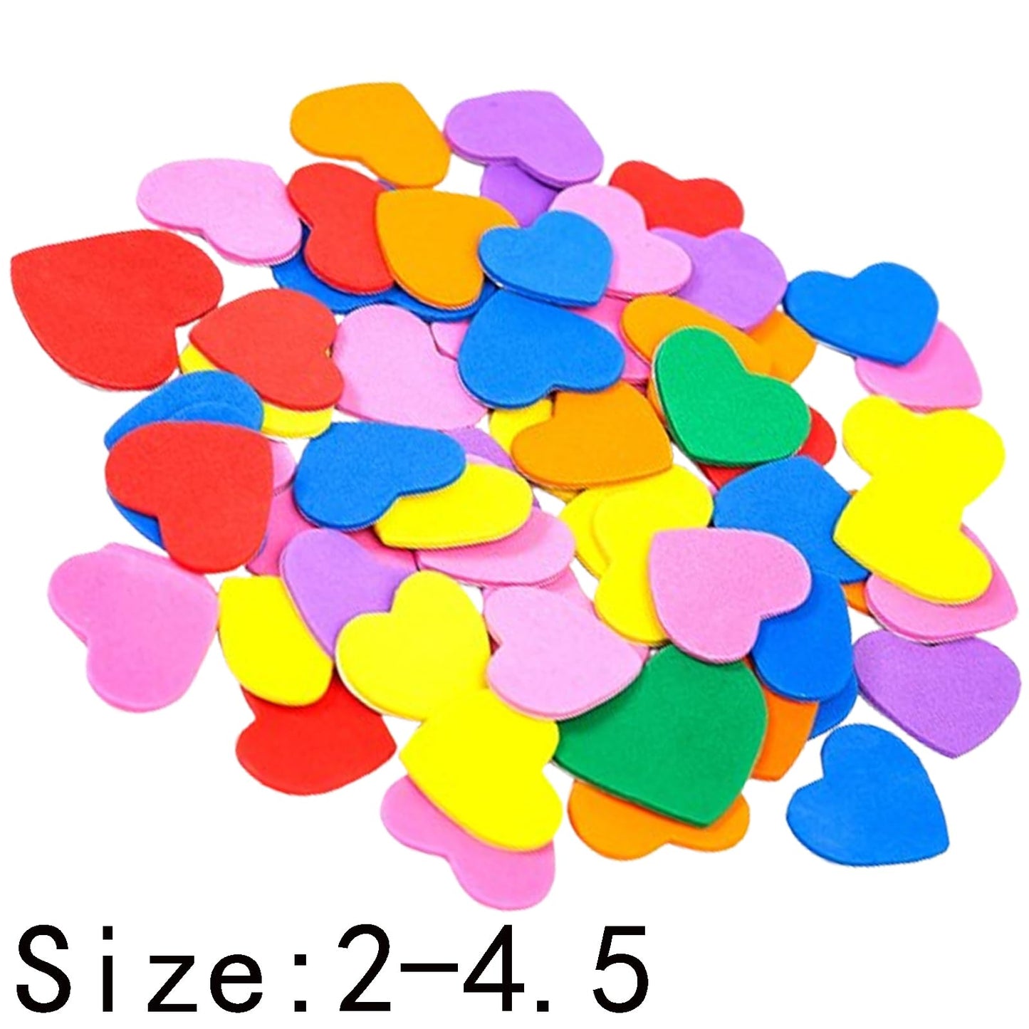 400 Pcs Foam Heart Stickers Self Adhesive Valentine's Day Heart Stickers Greeting Card Stickers for Scrapbooking Art Craft