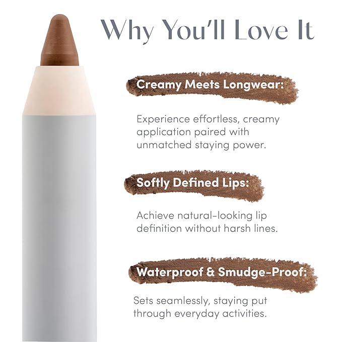 Ravie Beauty Soft Definition™ Longwear Lip Liner – Smudge-Resistant, Waterproof Precision Pencil for Effortless Shaping – Vegan & Cruelty-Free All-Day Wear Lip Definition (Almond)
