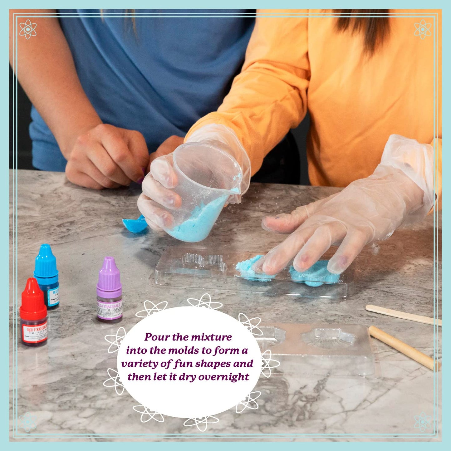 MindWare Science Academy Bath Bomb lab - A 20pc DIY Experiment kit for Boys & Girls - Make 4+ Bath Bomb Experiments - Great Gift for Children & Teenagers