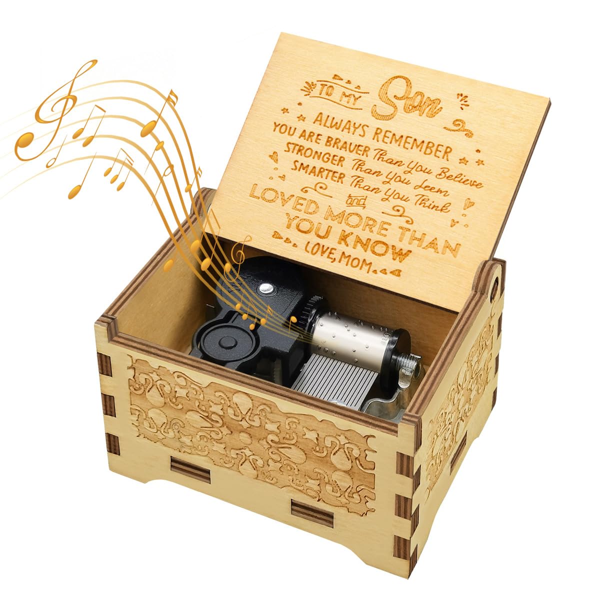 Sooharic Music Box for Son, Gifts from Mom, Unique Gifts for Son, Suitable for Birthday/Christmas/Keepsake
