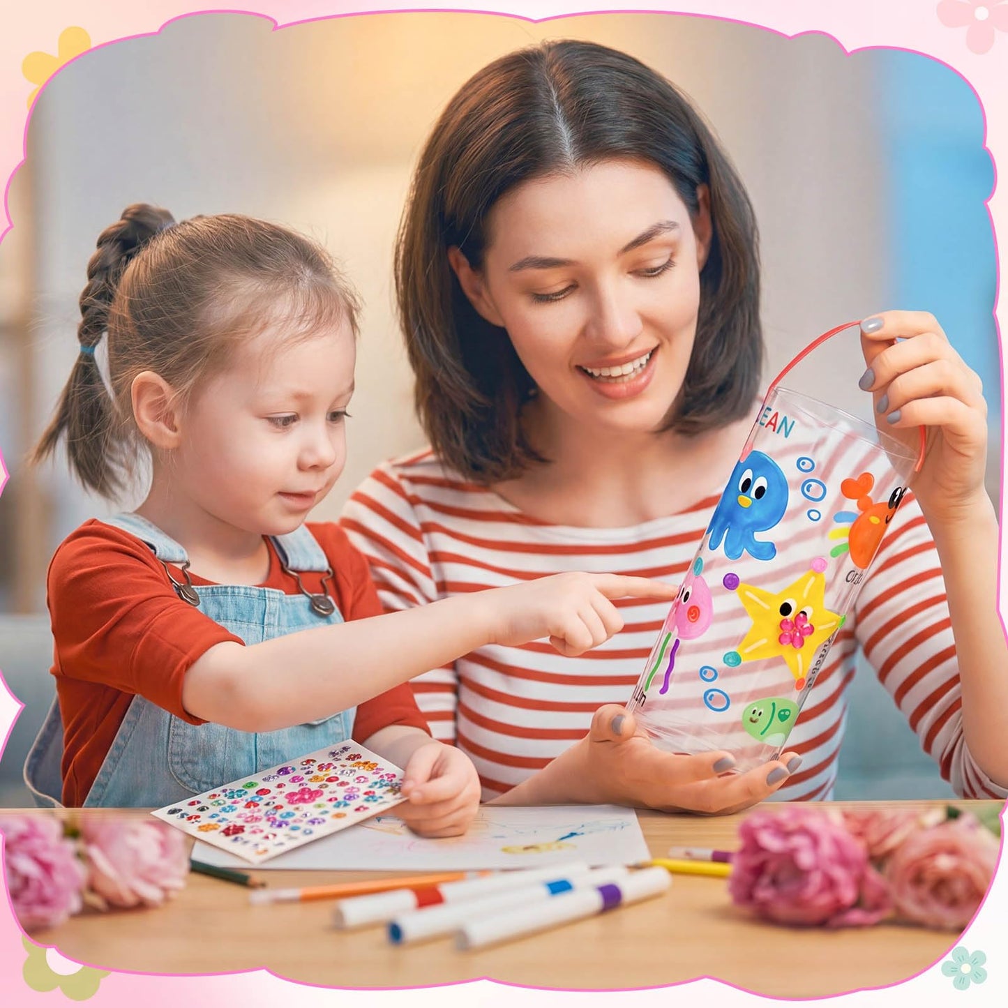 Cinrobiye 12 Set DIY Lantern Suncatcher Craft Kit with LED Light, Decorative Hanging Lantern Craft Activity Set for Church Classroom Workshops Group Art Projects Event Decorations