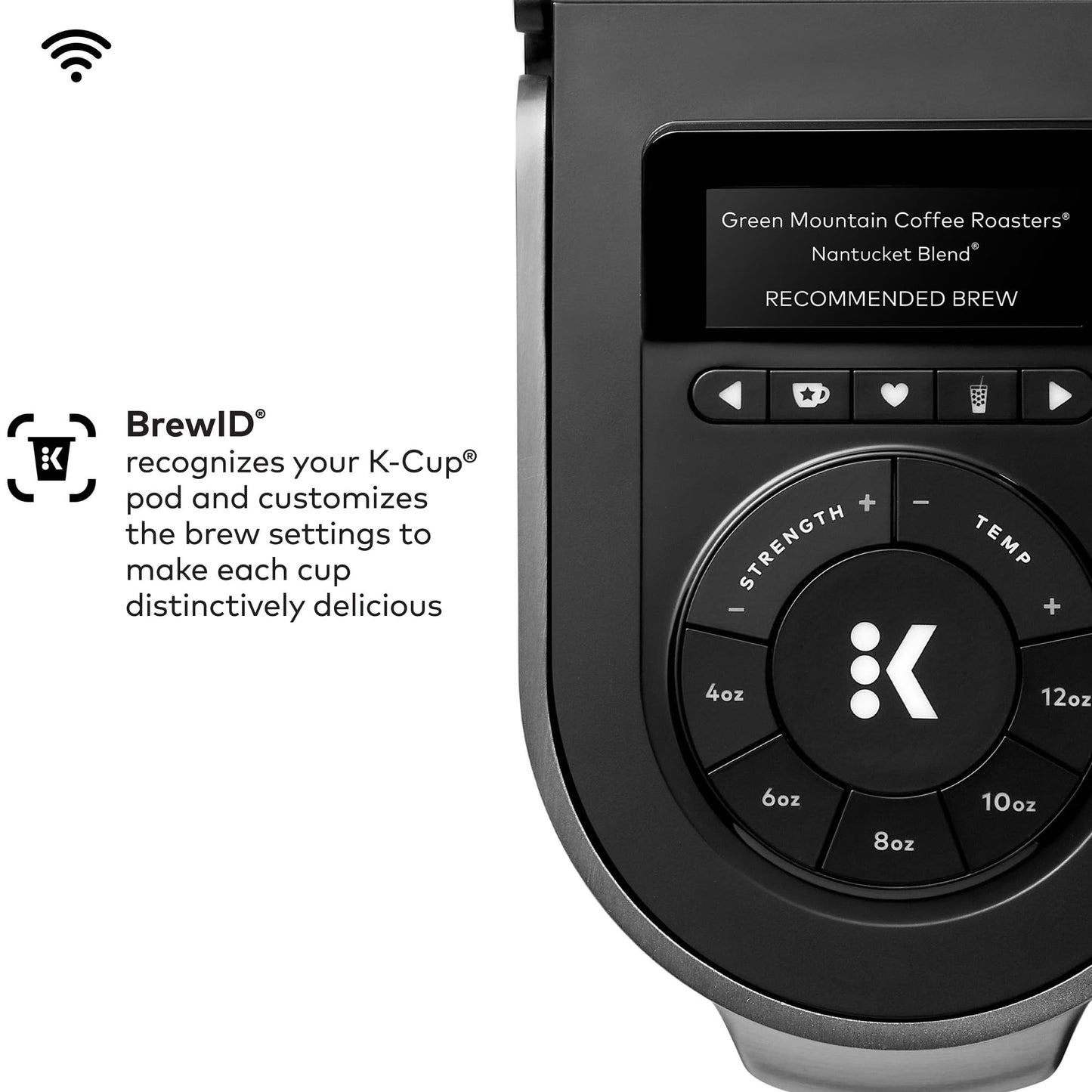 Keurig K-Supreme Plus SMART Coffee Maker, Single Serve K-Cup Pod Coffee Brewer, BREWID and MultiStream Technology, 78 Oz, Black