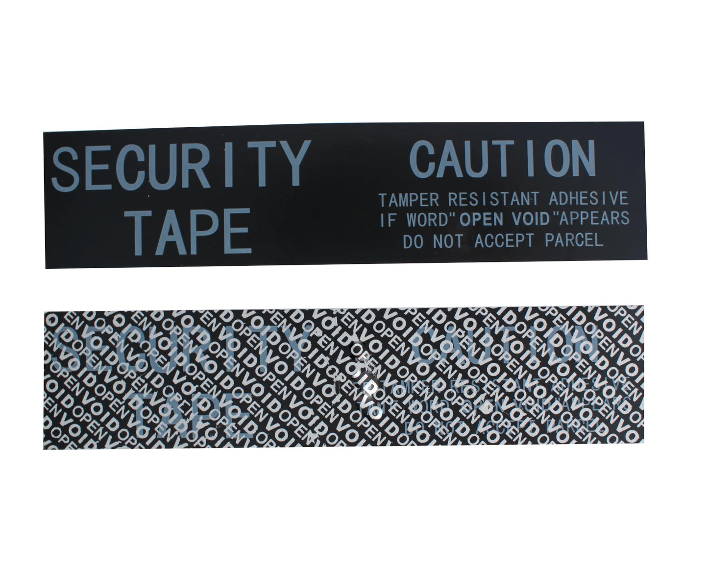 TamerSeals Group - 1 Roll 100% Total Transfer Tamper Evident Security Packing Tape (2 Inches x 55 Yards x 2 Mil, Ultra-Thick “Void” Film, Black)