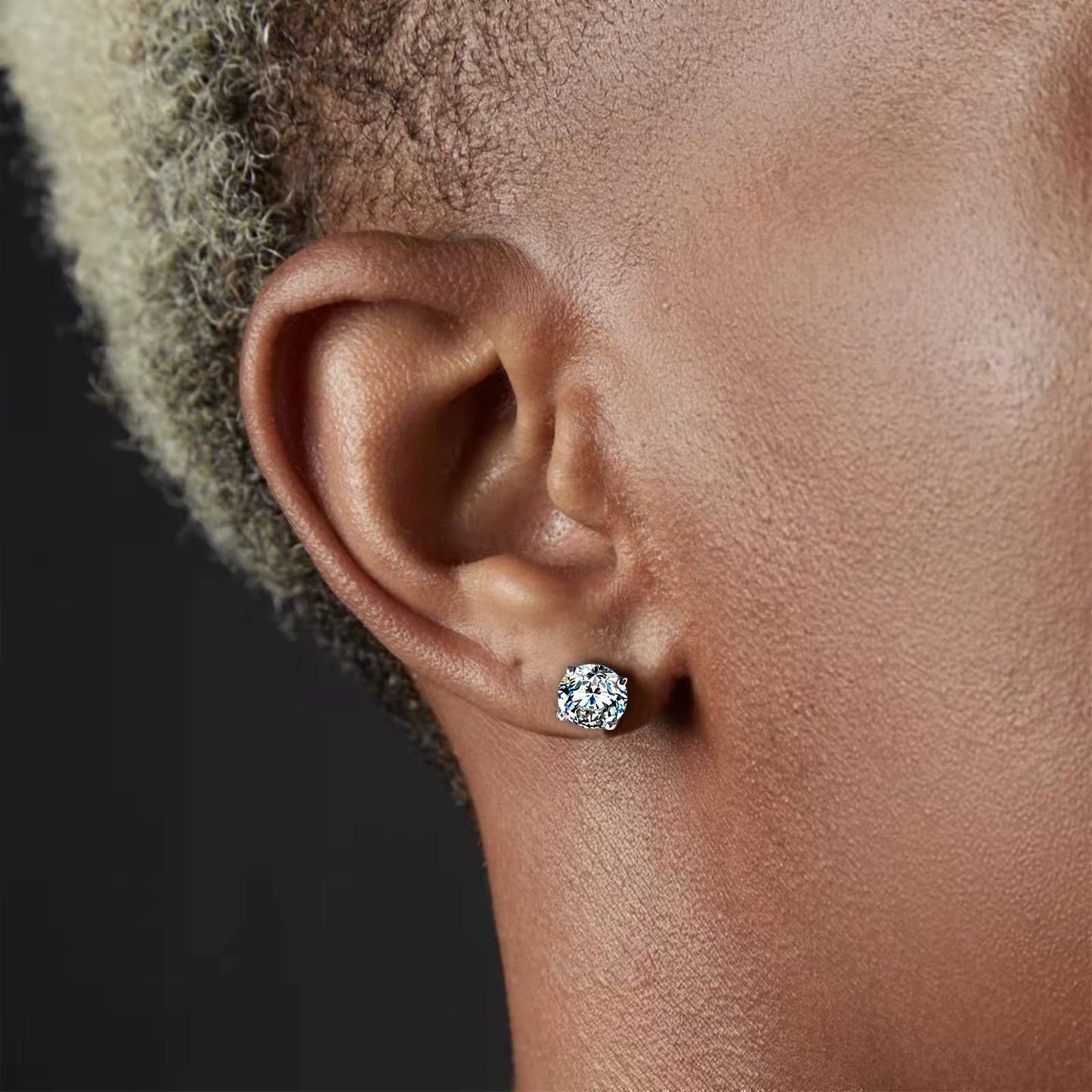 LEBOCADO Stud Earrings Set for Men Women, Non-Piercing Cross Dangle Hoop Earrings Unisex, Stainless Steel Magnetic Earrings Clip on Earring Set (10 Pairs)
