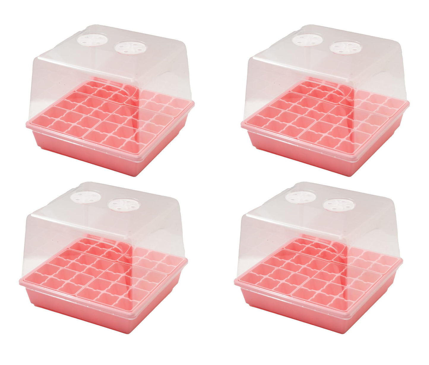 Bootstrap Farmer Countertop Seed Starter Kit in Pink, Reusable 1010 Tray Bundle with Inserts and Humidity Dome