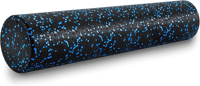 ProsourceFit High Density Foam Rollers 18 - inches Long, Firm Full Body Athletic Massager for Back Stretching, Yoga, Pilates, Post Workout Trigger Point Release, Pink