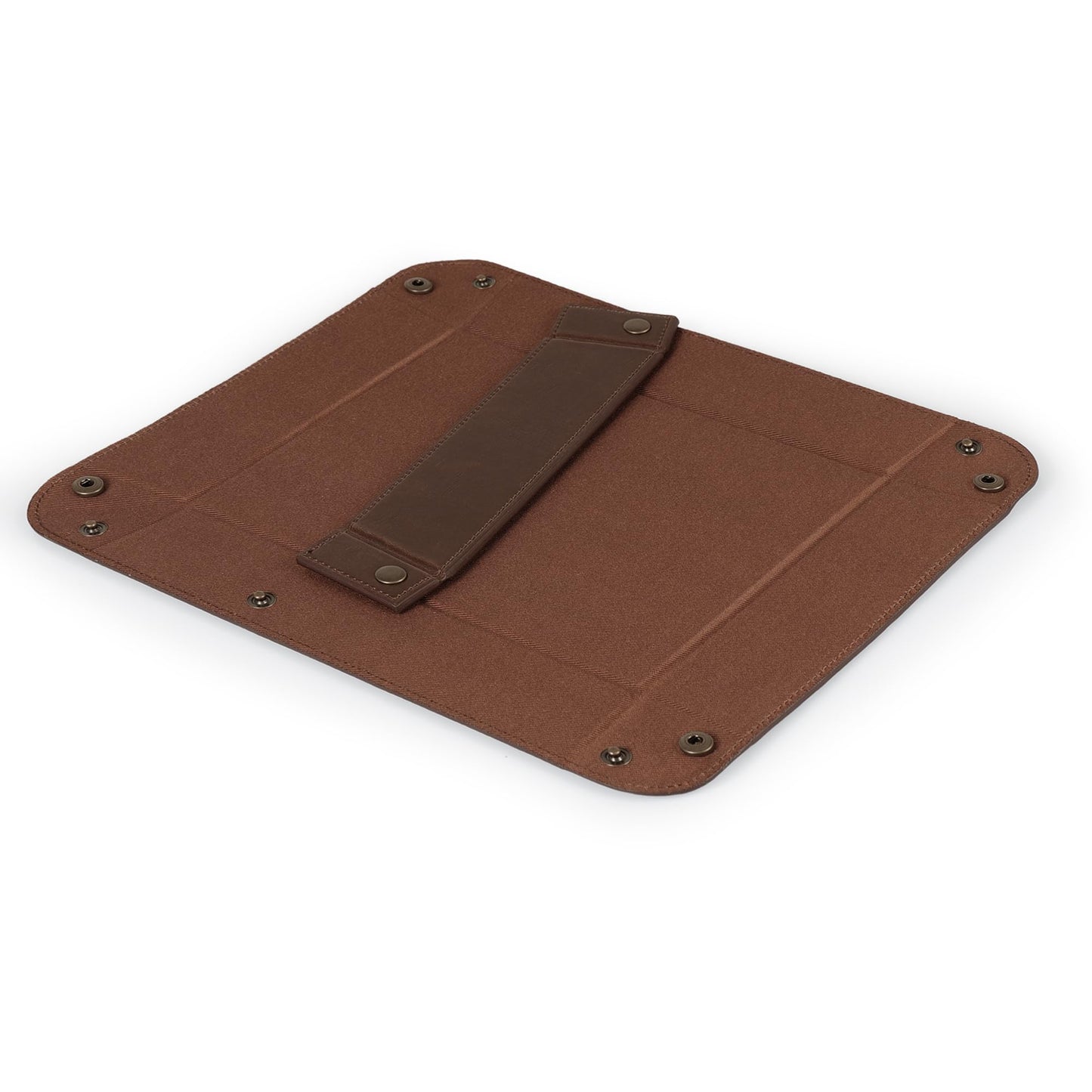Londo Leather Tray Organizer - Practical Lightweight Water Resistant Computer Table Desk Storage Box for Wallets, Watches, Keys, Coins, Cell Phones and Office Equipment
