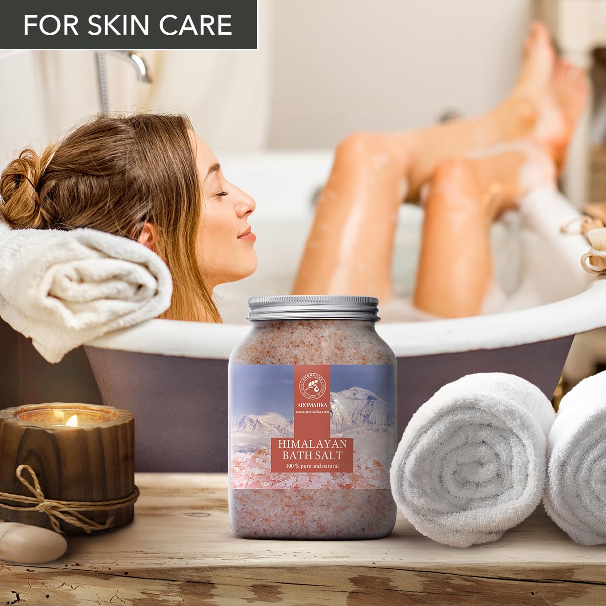 Himalayan Pink Crystals – Natural Mineral Salt – 2 × 46 oz Set – Coarse Crystals for Bath, Spa, and Home Relaxation – Skin Care, Body Soak, Aromatherapy
