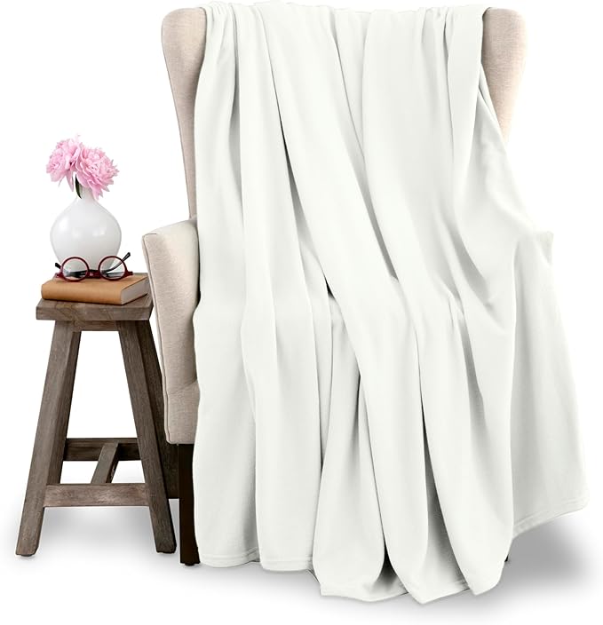 Queen Size Microfleece Blanket | Supersoft Lightweight Throw Blanket | All-Season Comfort | Plush Pet-Friendly Throw for Bed, Couch or Travel