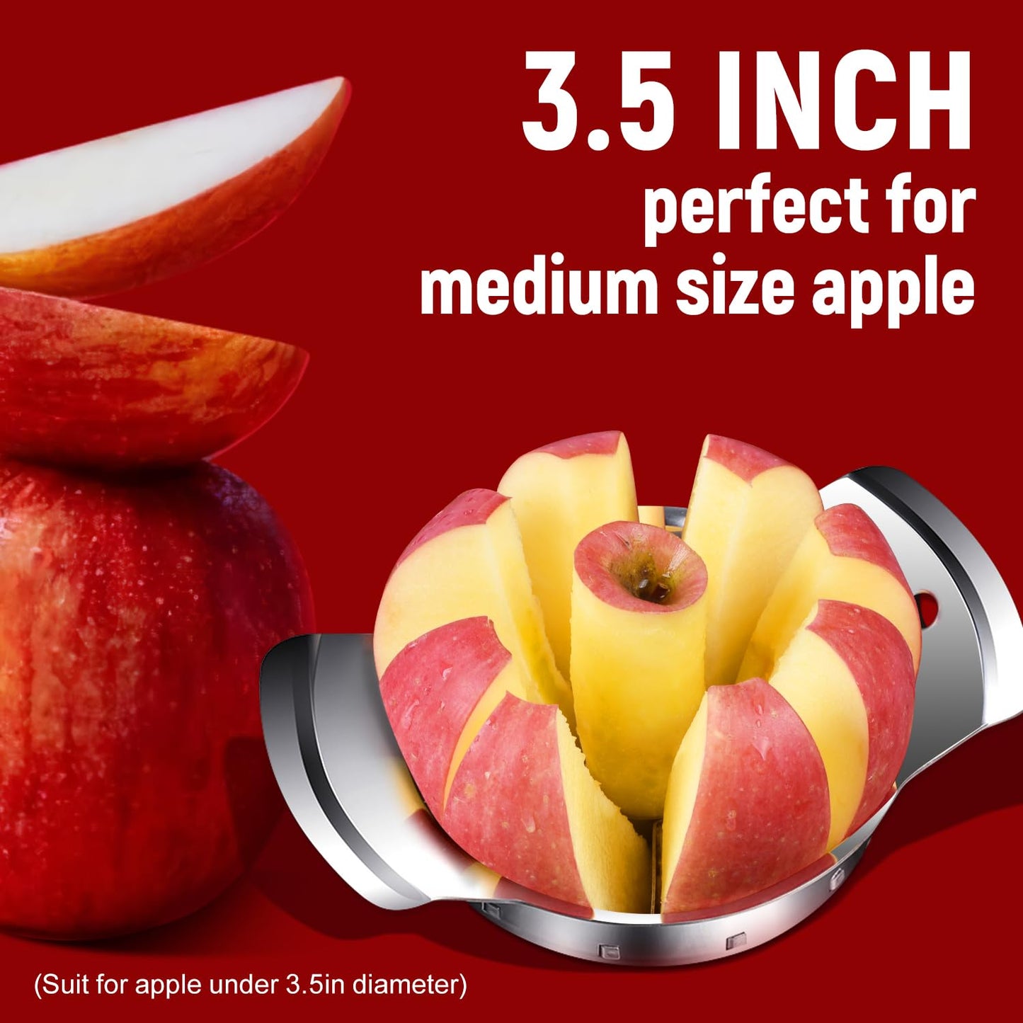 Apple Slicer, ARRITZ Stainless Steel Apple Cutter 8 Slices, Sharp Blade