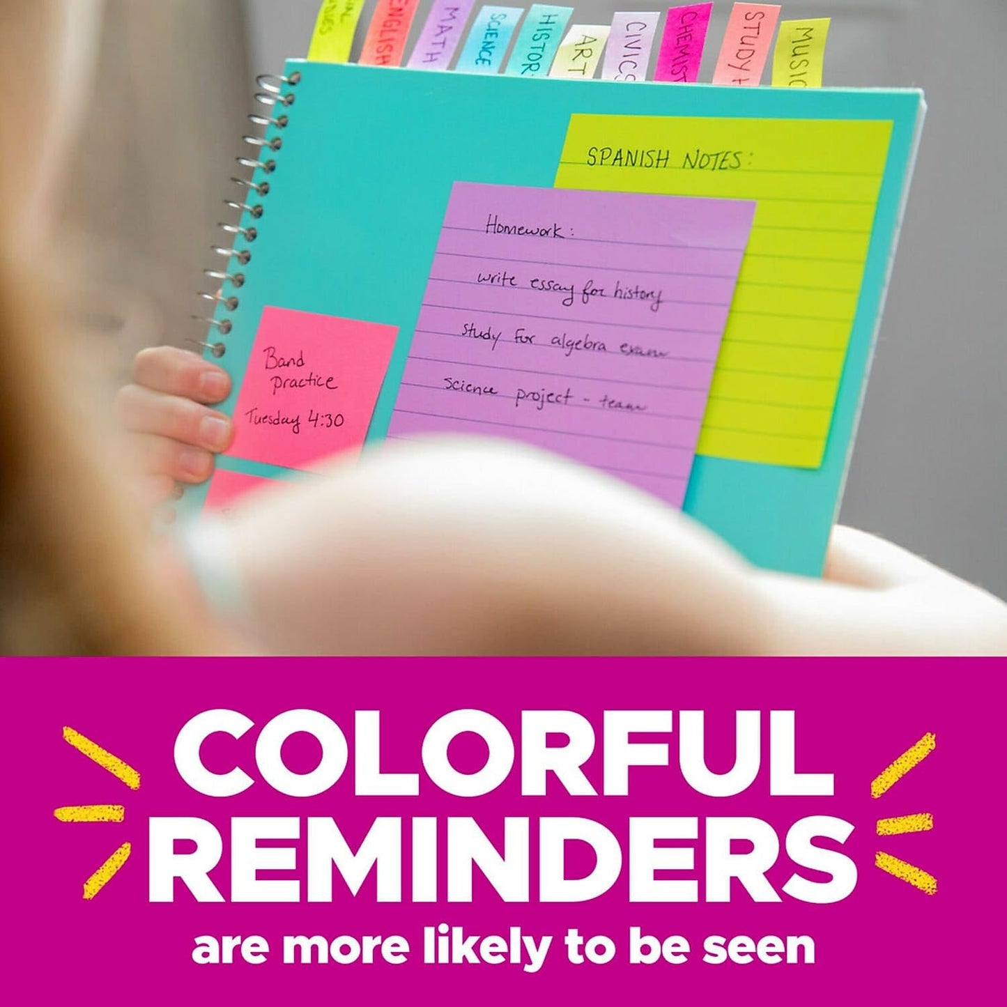 Post-it Pop-up Notes, 12 Sticky Note Pads, 3 x 3 in., School Supplies, Office Products, Accordion Sticky Notes Work with Pop-Up Note Dispenser, Beachside Café Collection