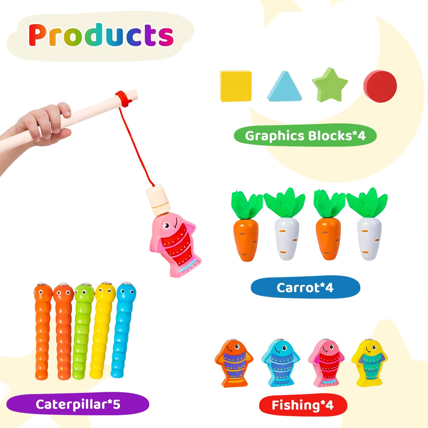 Montessori Baby Wooden Tissue Box Christmas Toy 6-in-1 Sensory Tissue Box Toy for Babies 36+ Months Developmental Toys for Babies, for 36+ Months