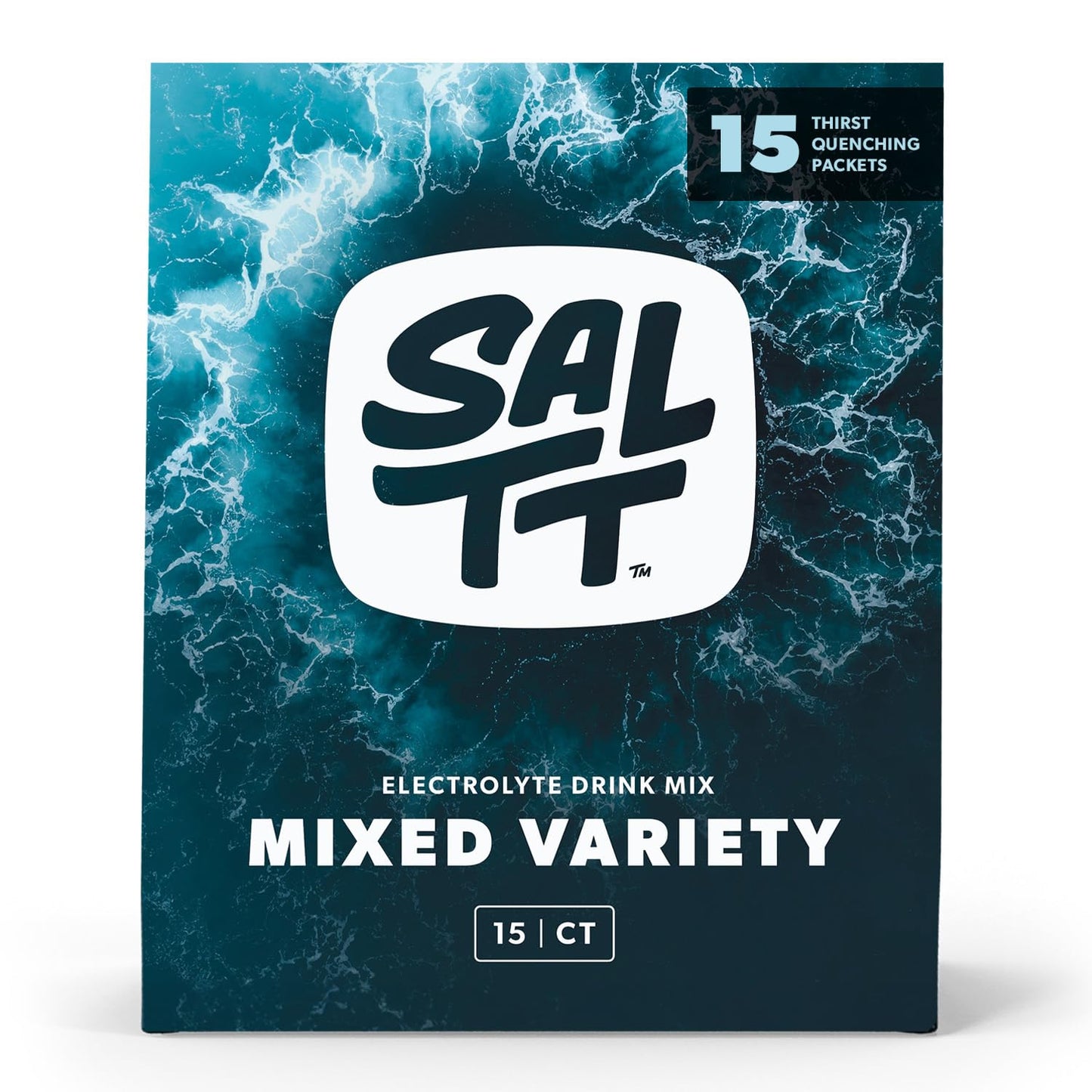 Keto Chow SALTT Electrolytes Powder Packets, All Things Mixed Variety Pack (15 Packets) - Magnesium, Potassium, Sodium, Trace Minerals - Vegan & Gluten Free - Travel Essentials - Made in USA