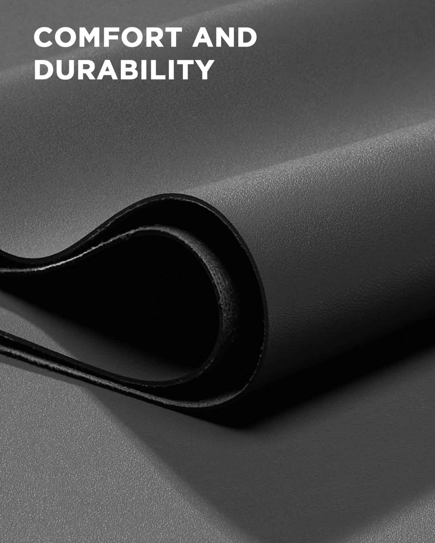 YSAGI Large PU Leather Desk Mat for Keyboard and Mouse - Waterproof Non-Slip Desk Pad Protector for Office, Home, Writing Desk (Dark Grey, 35.4" x 17")