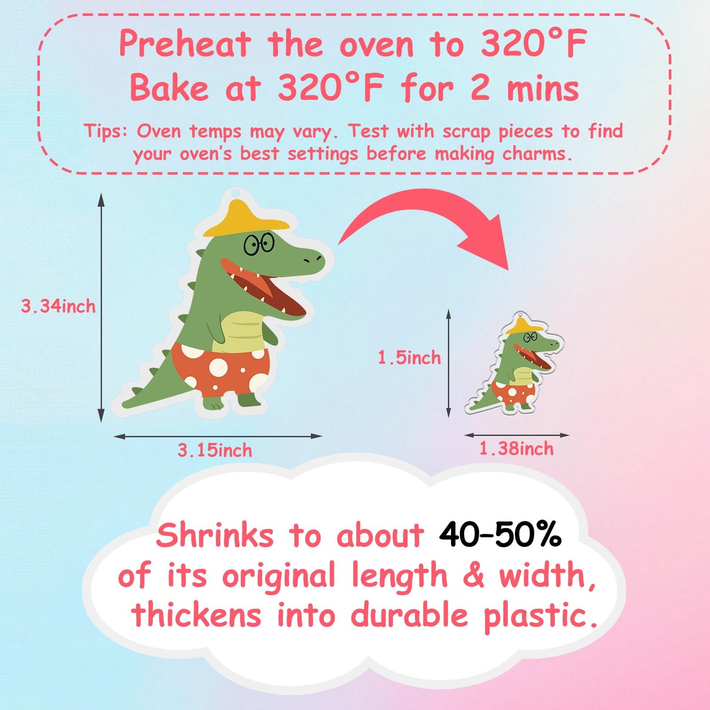 Esmorah 242PCS Shrink Dink Keychain Kit - Shrink Plastic Sheets with 20pcs Shrink Paper Sheets+Tools, DIY Heat Shrink Art Kit for Keychains, Rings, Charms & Crafts for Kids & Adults Creative Projects