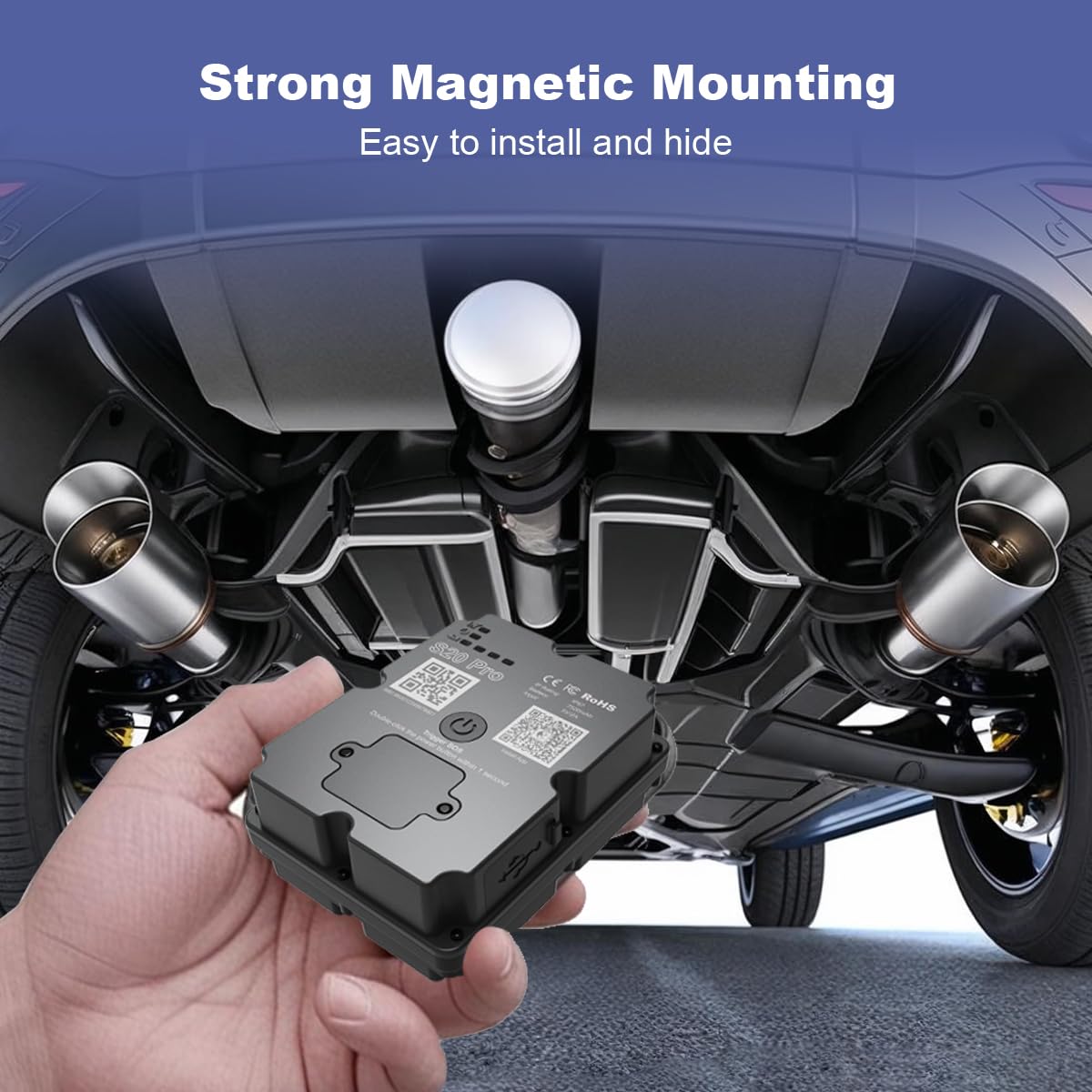 GPS Tracker for Vehichles, up to 7 Months Long Battery Life, Real Time Tracking, Unlimited Distance, Strong Magnetic,IP67 Waterproof 4G Tracker Device for Vehicles Cars Motorcycle, Subscription Needed