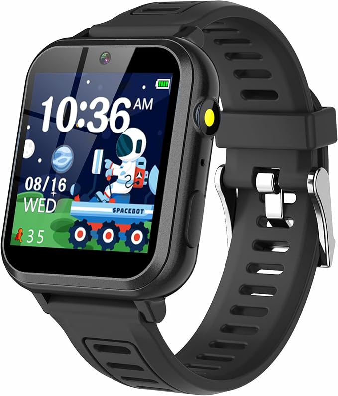 Tixpc Kids Smart Watch for Boys Girls with Video,Camera,Music Player,39 Games,Pedometer, Alarm Clock, Calculator,Torch, Touch Screen,12/24 hr,Toys for Ages 4-12 Years Old.Birthday Gift for Kids