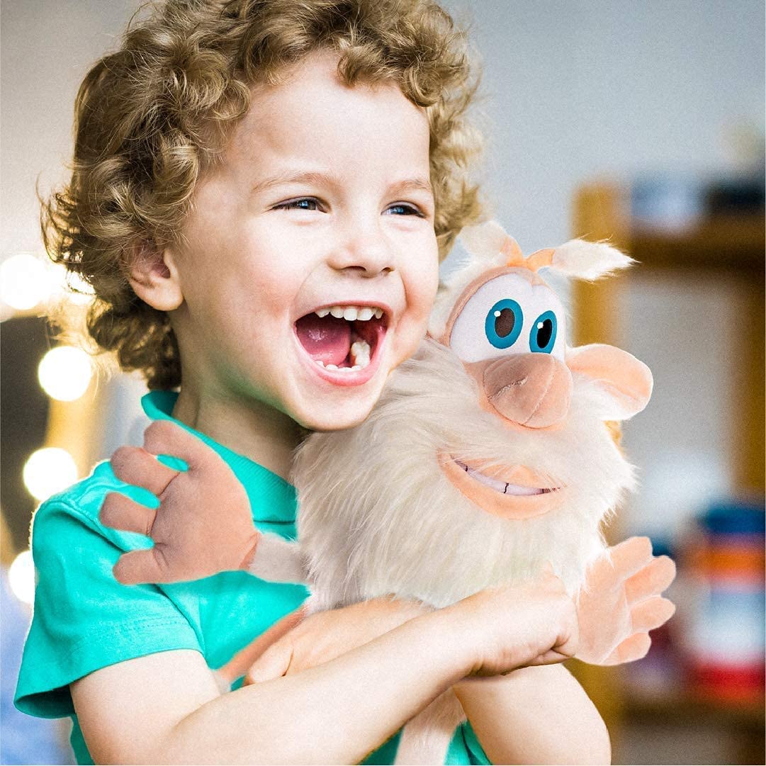 Mighty Mojo Booba 15-Inch Plush with Light Up Eyes - Official Stuffed Toy from Netflix Show