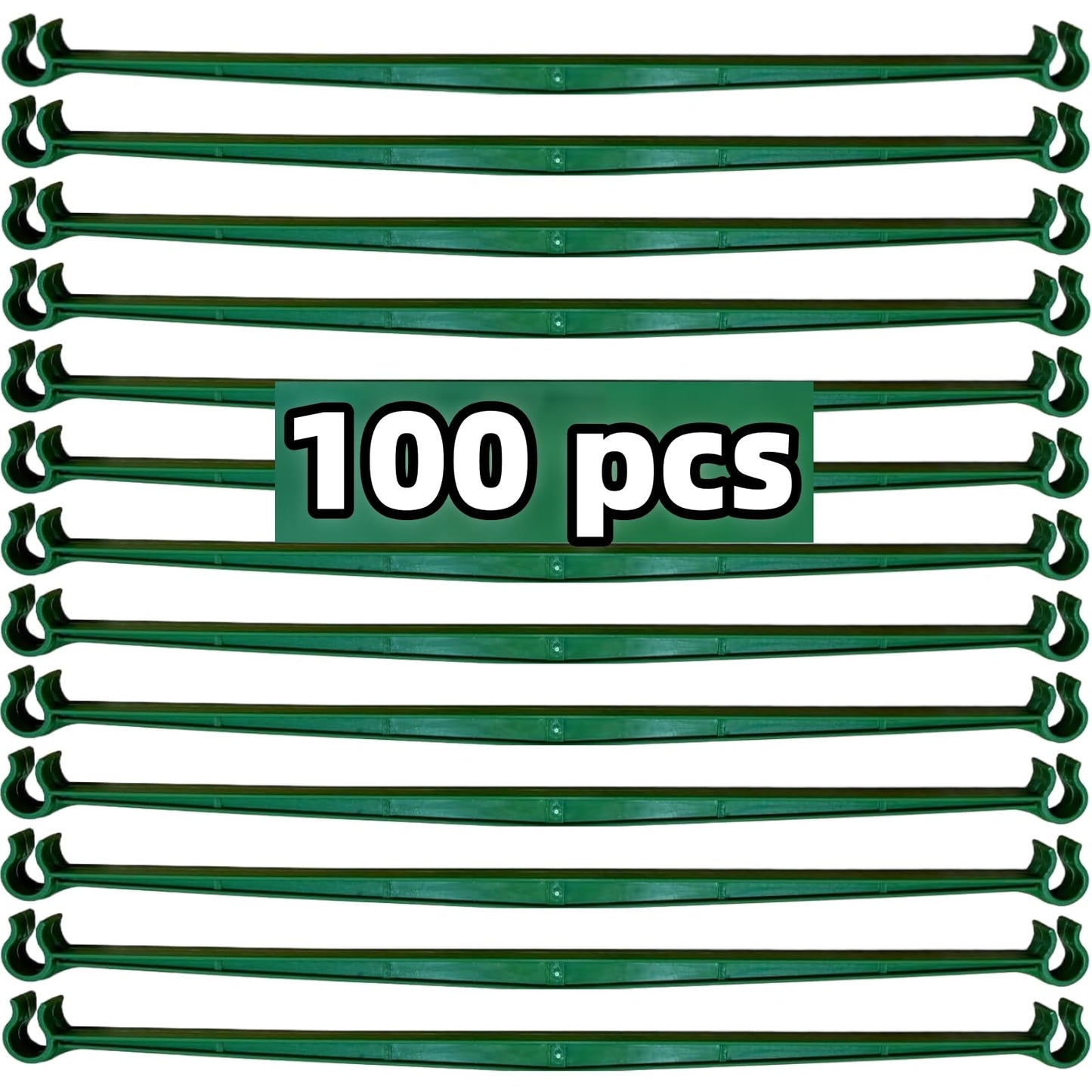 100Pcs Stake Arms for Tomato Cage, 11.8 inch Tomato Stake Connectors, Expandable Support Trellis Connectors for 11mm Stakes for Garden Climbing Plants Vegetables