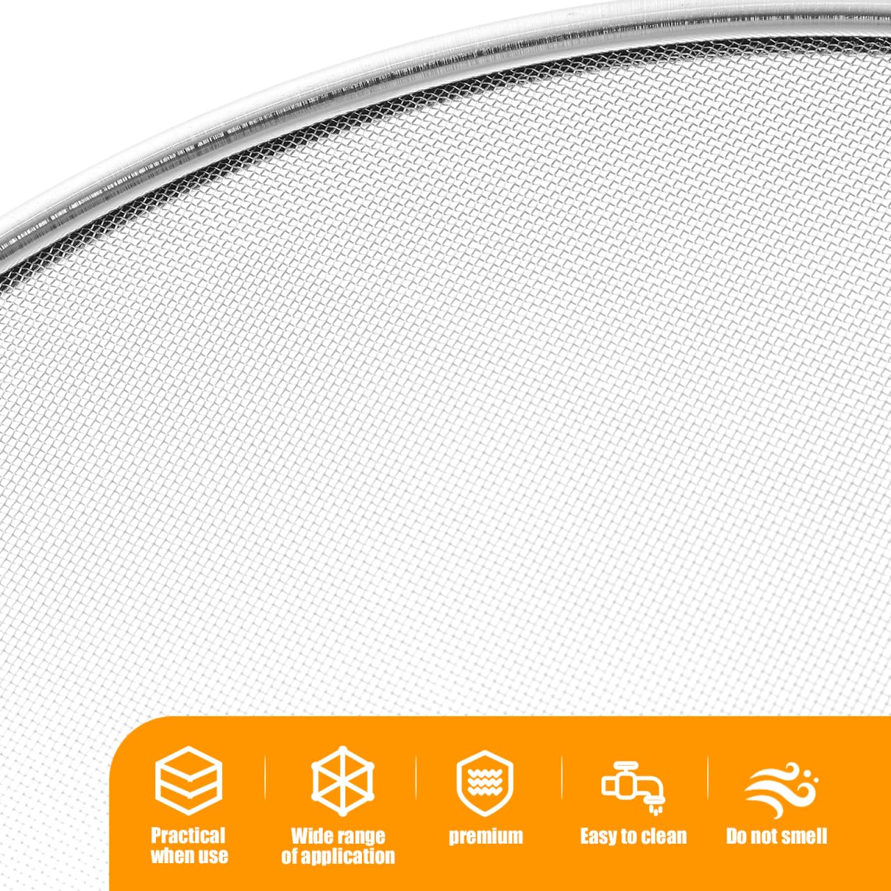 Unomor Oilproof Mesh Lid 15.75 Inch Splatter Screen for Frying Pan Grease Splash Guard Heat Resistant Pan Cover Kitchen Cooking Tool