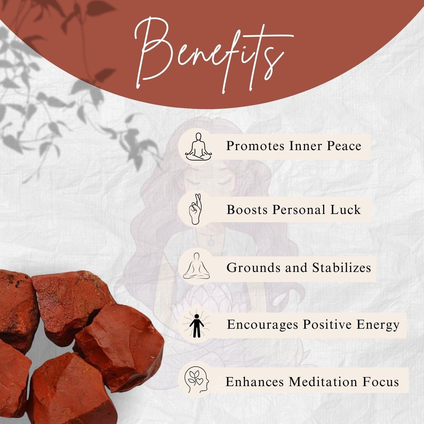 Crystals, Rocks, Crystals and Healing Stones, Witchcraft Supplies, Healing Crystals, Stones, Healing Stones, Rock Collection, Agate, Raw Stones (Red Jasper, 2 Pcs)