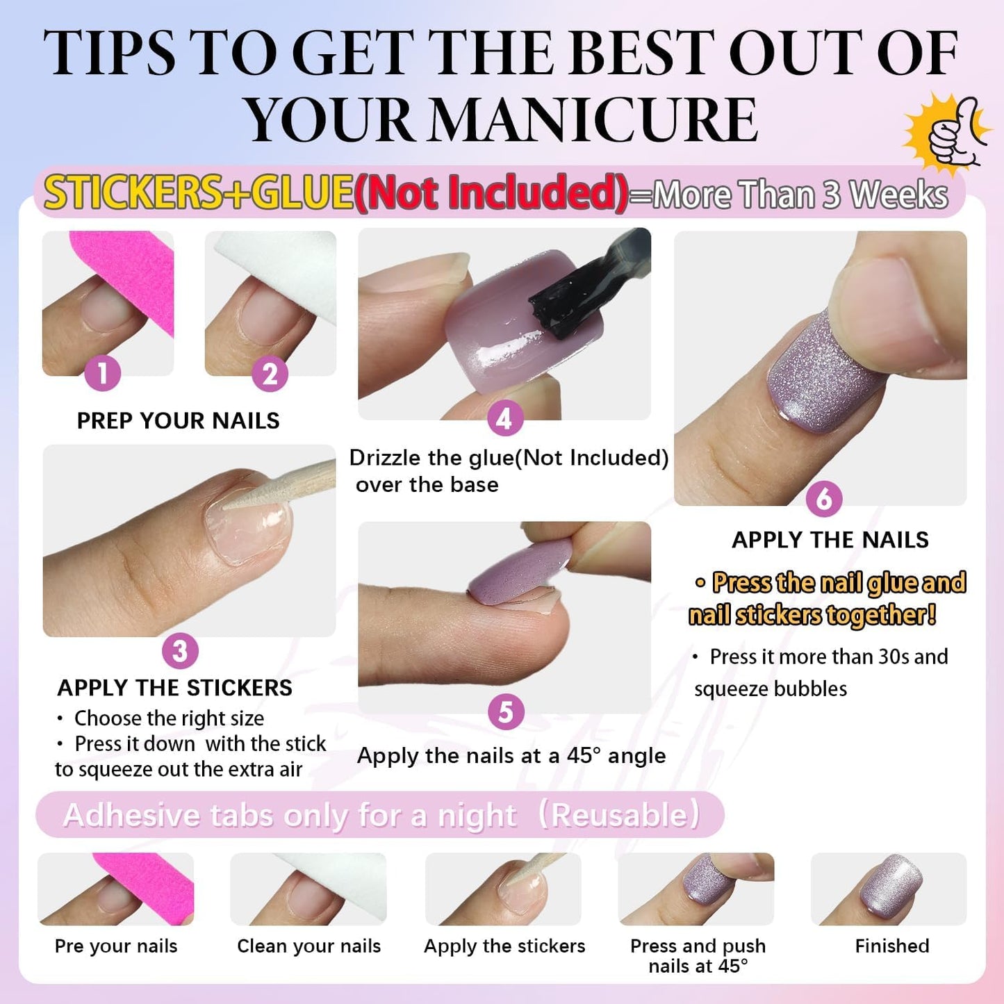 KQueenest Thick Cat Eye Gel Nails Press ons, Glitter Press on Nails Short Square, Sparkle Bling Fake Acrylic Nails Glue on Short, Shiny and Cute Small False Nails with Design Manicure 30 Pcs, Lilac