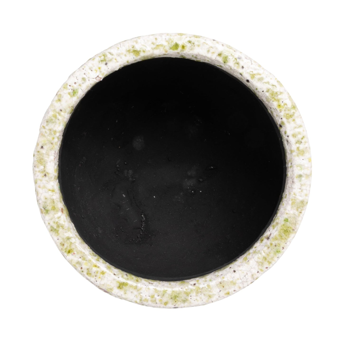 Creative Co-Op Medium Terra-Cotta Planter with Crackle Glaze and Terrazzo Finish, Multicolor