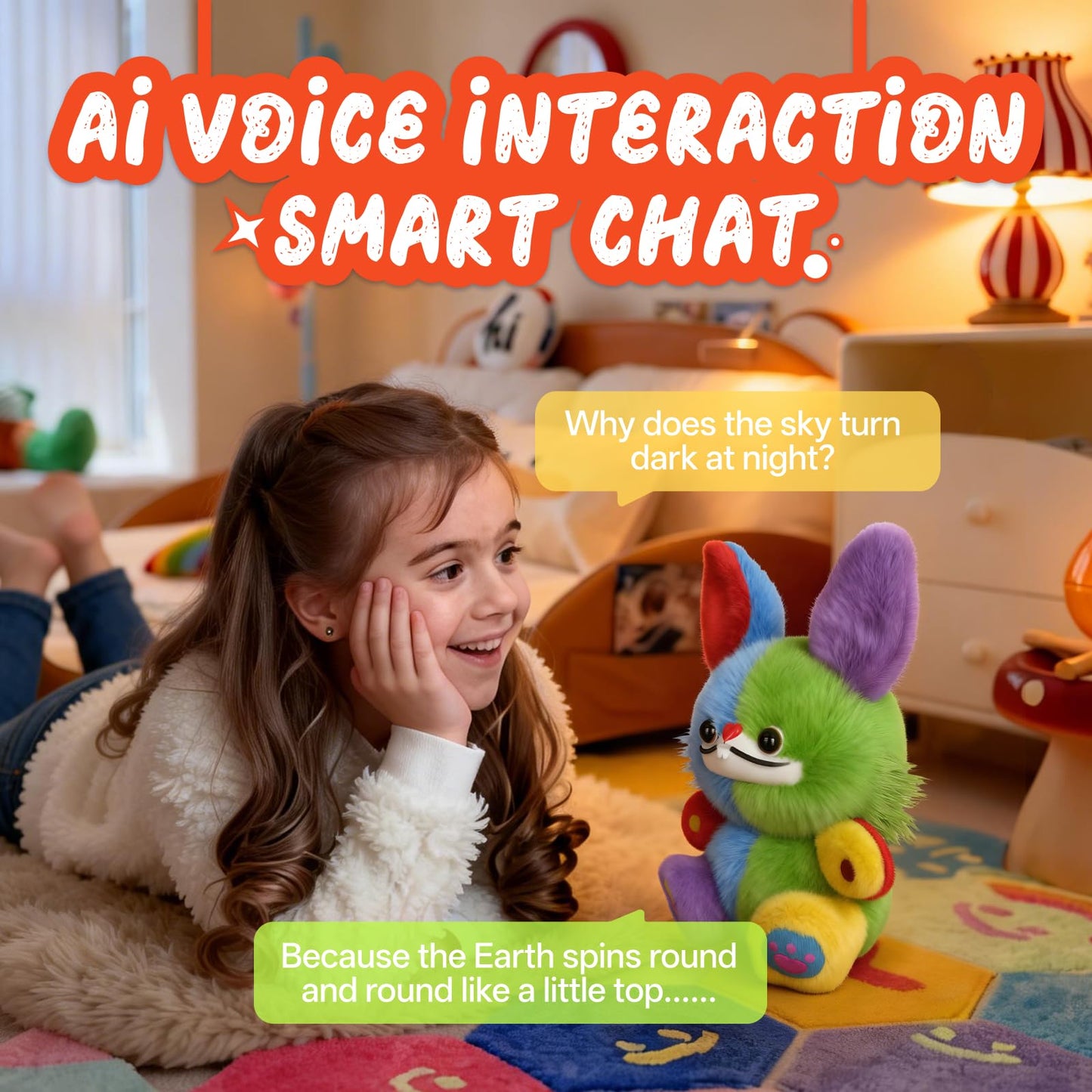 AI Learning Toys for Toddlers with Smart Interactive, Educational Toys for Preschool Learning Activities, Emotional AI Companion, Phonics Practice, Knowledge Q&A, Storyteller ect, Multiple Languages