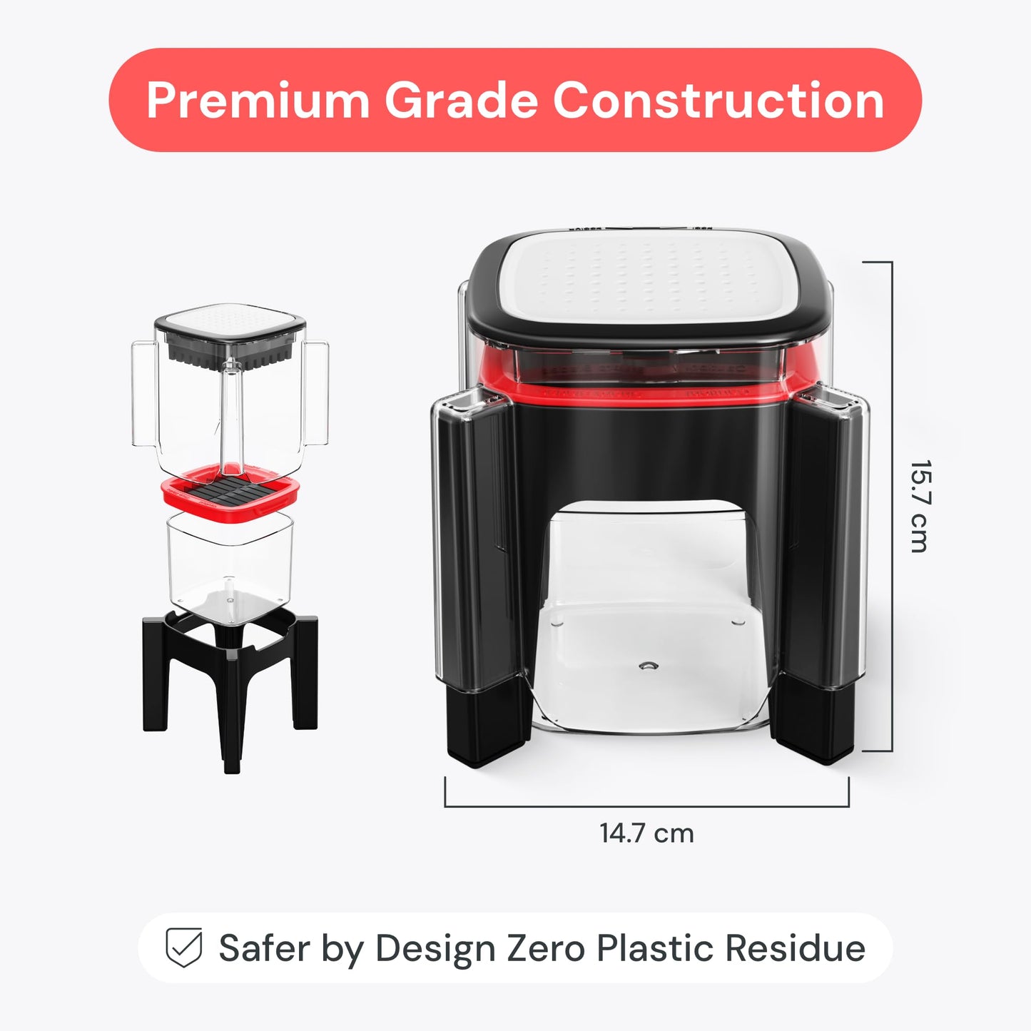 Fullstar Apple Slicer & Corer with Built-In Container – 2-Blade Fruit Cutter, 8 Slices, Includes Strawberry & Soft Fruit Attachments, Heavy-Duty Stainless Steel, Mess-Free Meal Prep