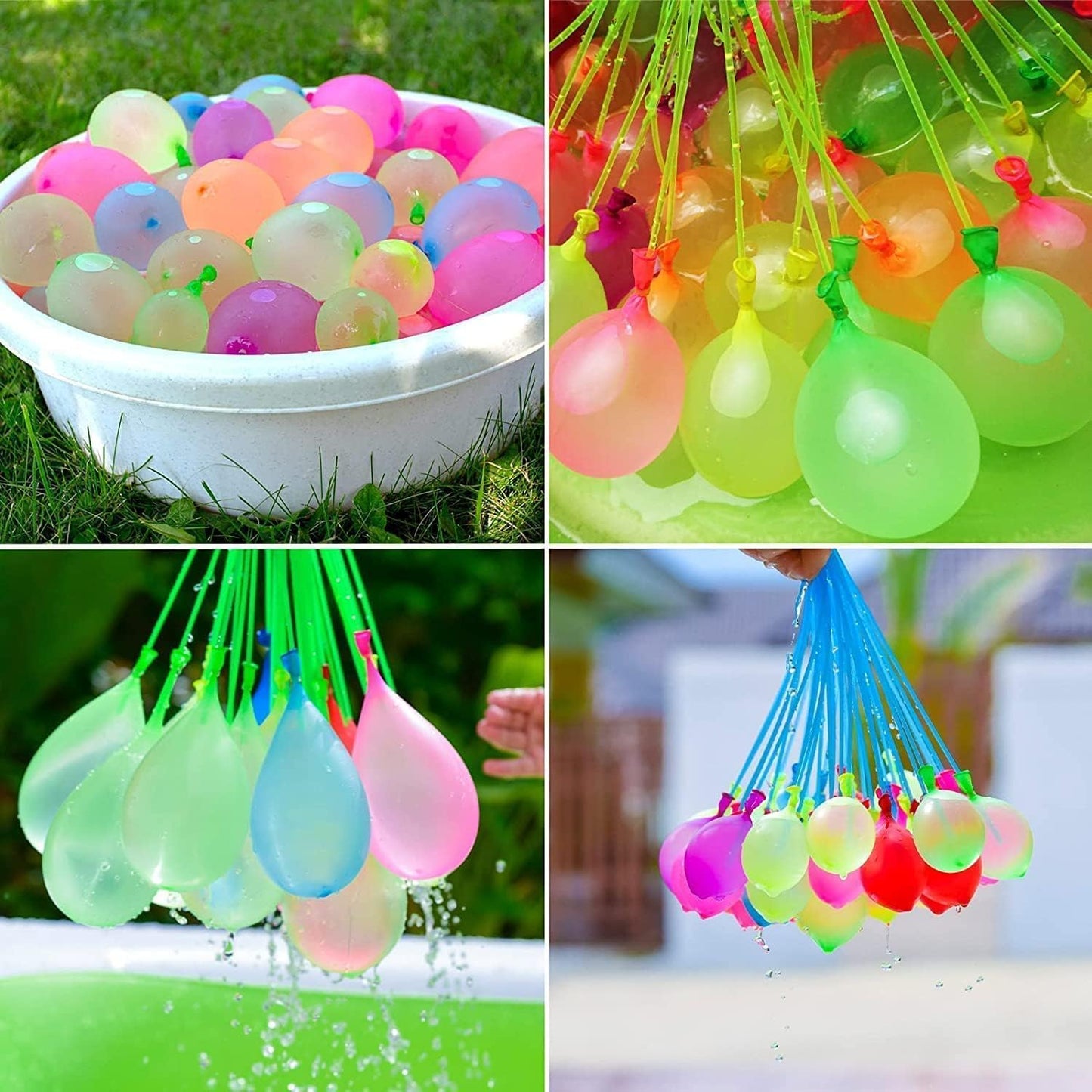 1000PCS Quick Fill Water Balloons Self-Sealing Outdoor Summer Splash Toys for Kids Adults Party Beach Pool Fun