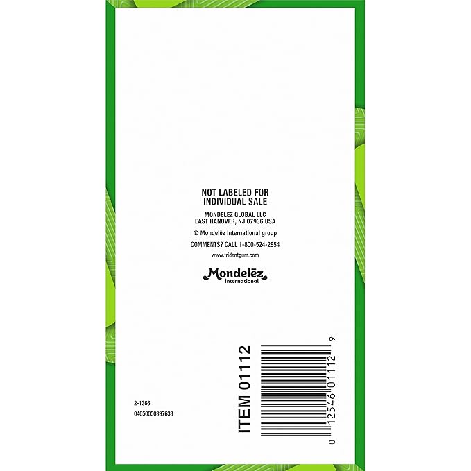 Trident Watermelon Twist Sugar-Free Chewing Gum, 12 Packs of 14 Pieces (168 Total Pieces)