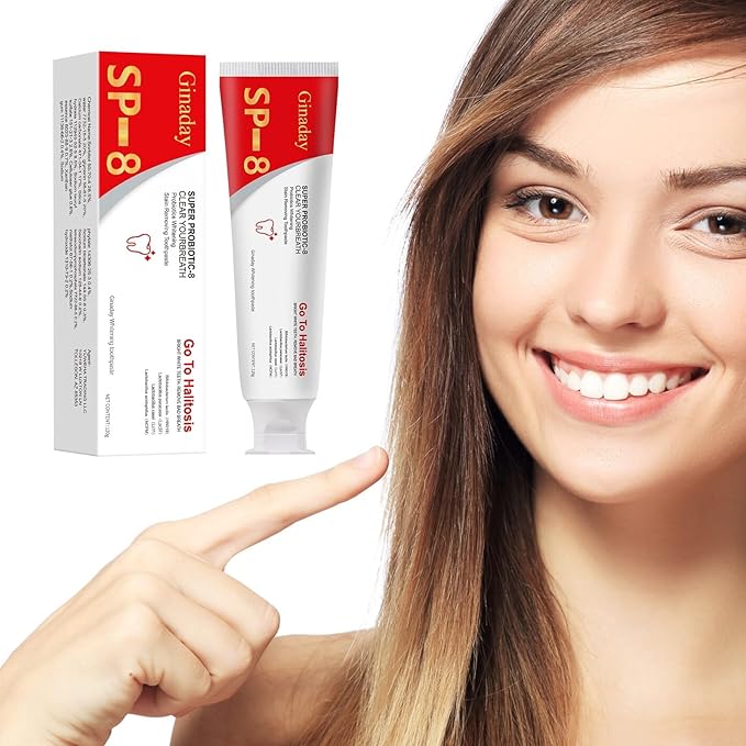 Sp-8 Probiotic Whitening Toothpaste, Enhanced Formula with 8 Probiotics Oalance Oral Microbiota for Enamel Protection, Deep Cleaning Care Toothpaste Fresh Breath -2Pcs
