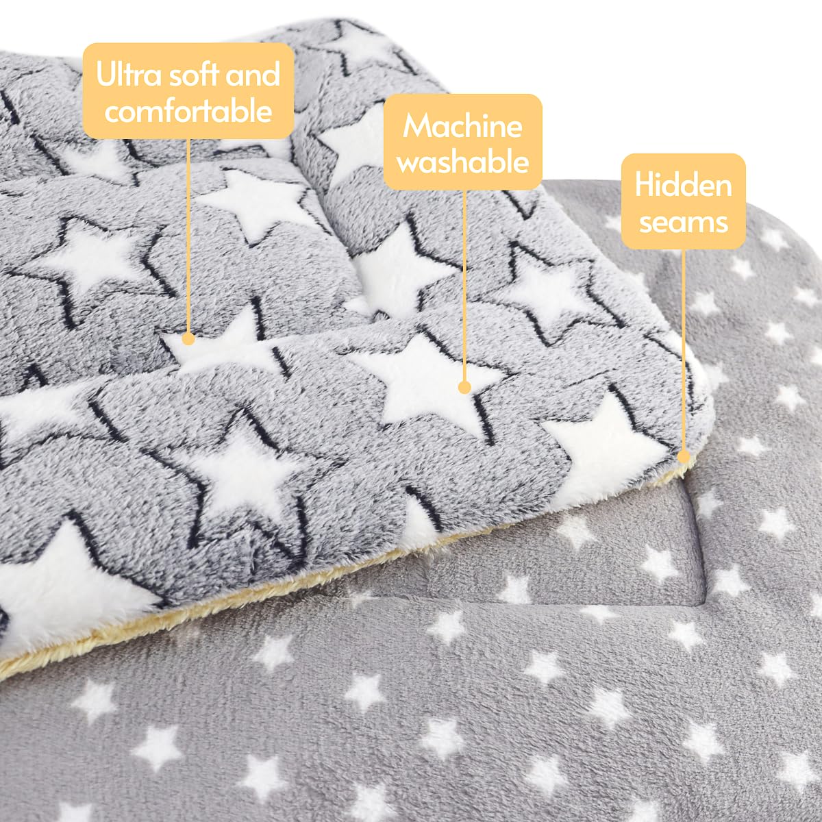 Tierecare 2 Pack Cat Blanket for Indoor Cats Ultra Soft and Warm Calming Cat Bed Fleece Pet Mat for Anxiety and Stress Washable Kitten Blanket