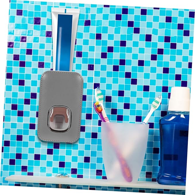 Unomor Wall-Mounted Toothpaste Dispenser Pump for Automatic Toothpaste Extruder No Punching