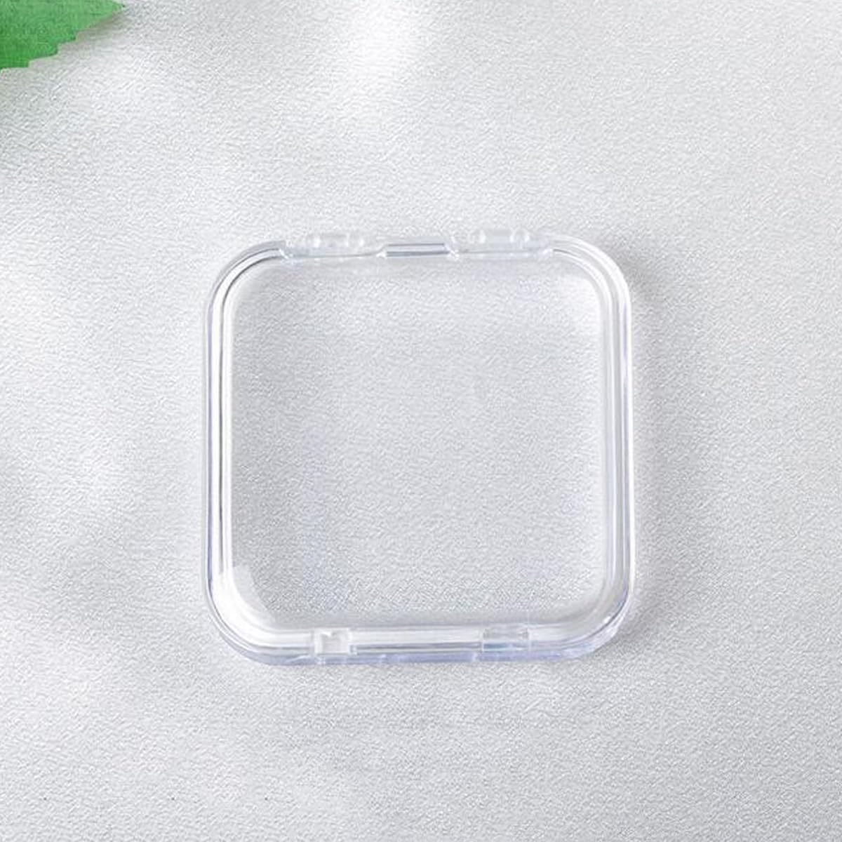 Snadulor 10 Pcs Transparent Press On Nail Storage Box,Fake Nail Display Storage Box for False Nails Home Nail Salon Supplies