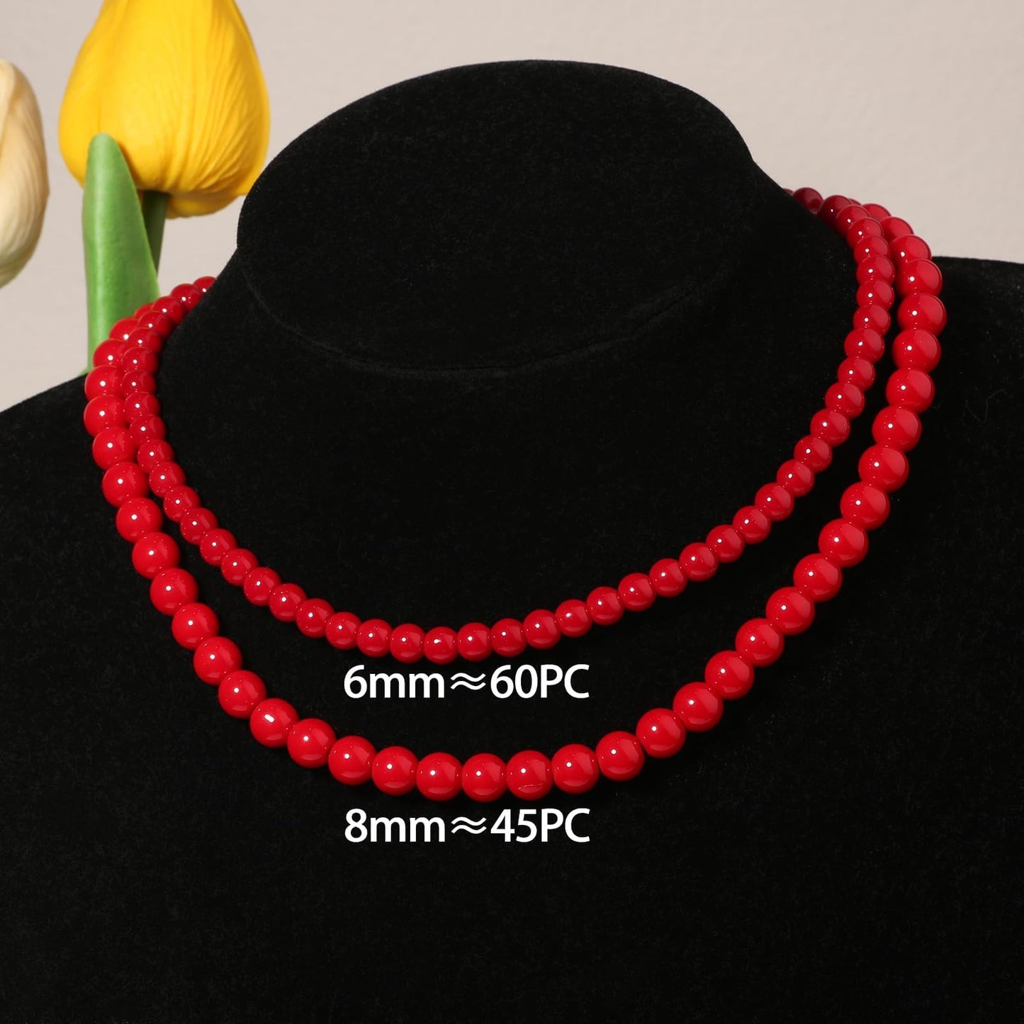 6mm Red Jade Natural Stone Beads Round Loose Beads for Jewelry Making Yochus DIY Beads Bracelet Necklace