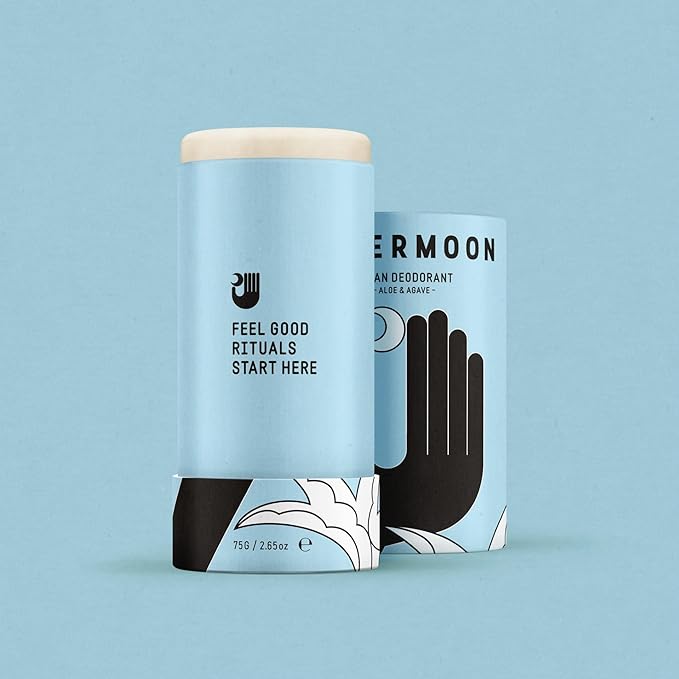 PAPERMOON Clean Deodorant 75g - Aloe & Agave | Award-Winning Australian Made | Plastic-Free, Aluminium-Free, Vegan
