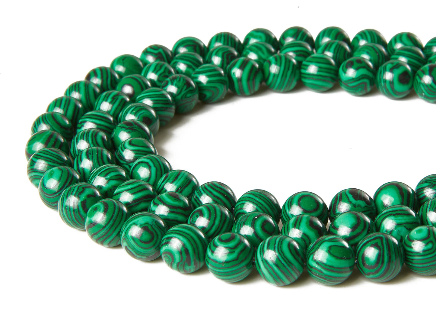 100pcs 6mm Malachite Beads Natural Gemstone Beads Round Loose Beads for Jewelry Making